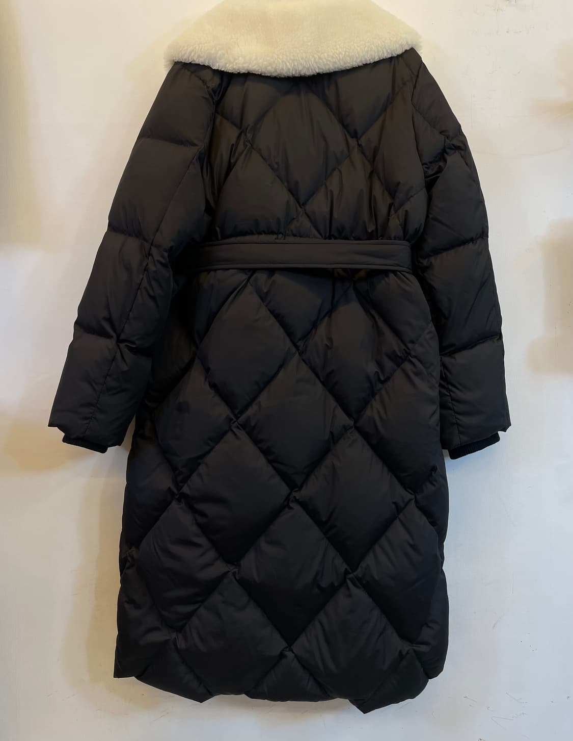 스테파넬 양모울카라 구스다운롱패딩:) 롱다운코트 벨트패딩점퍼 여성롱패딩 상품이미지8