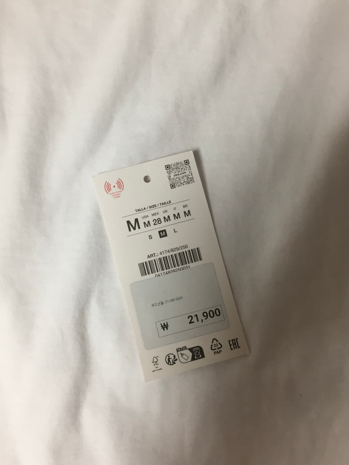 자라 7부 티셔츠 슬리브 긴팔 티셔츠 상품이미지5