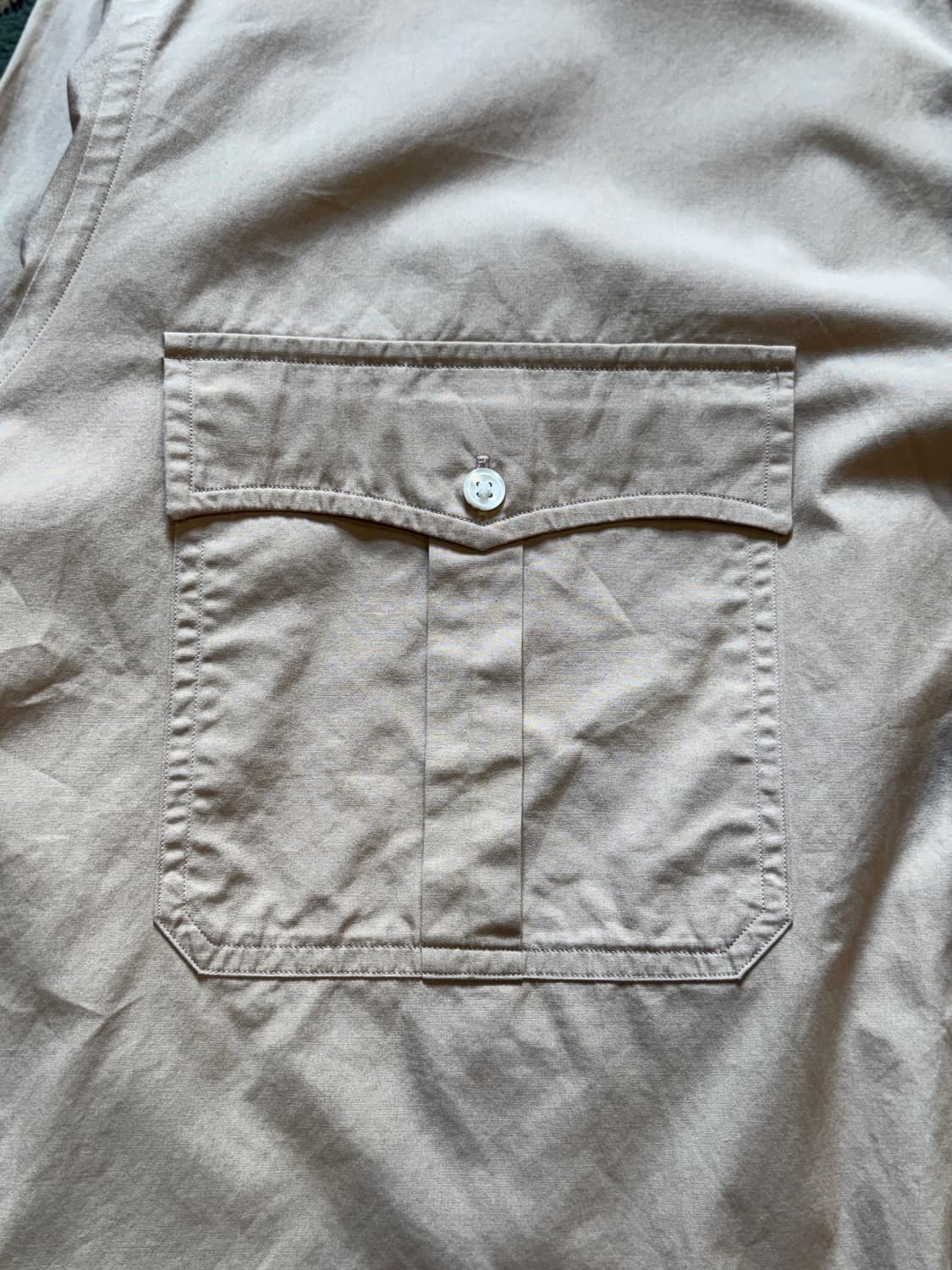 Porter Classic Roll Up Shirt Beige Color 상품이미지6