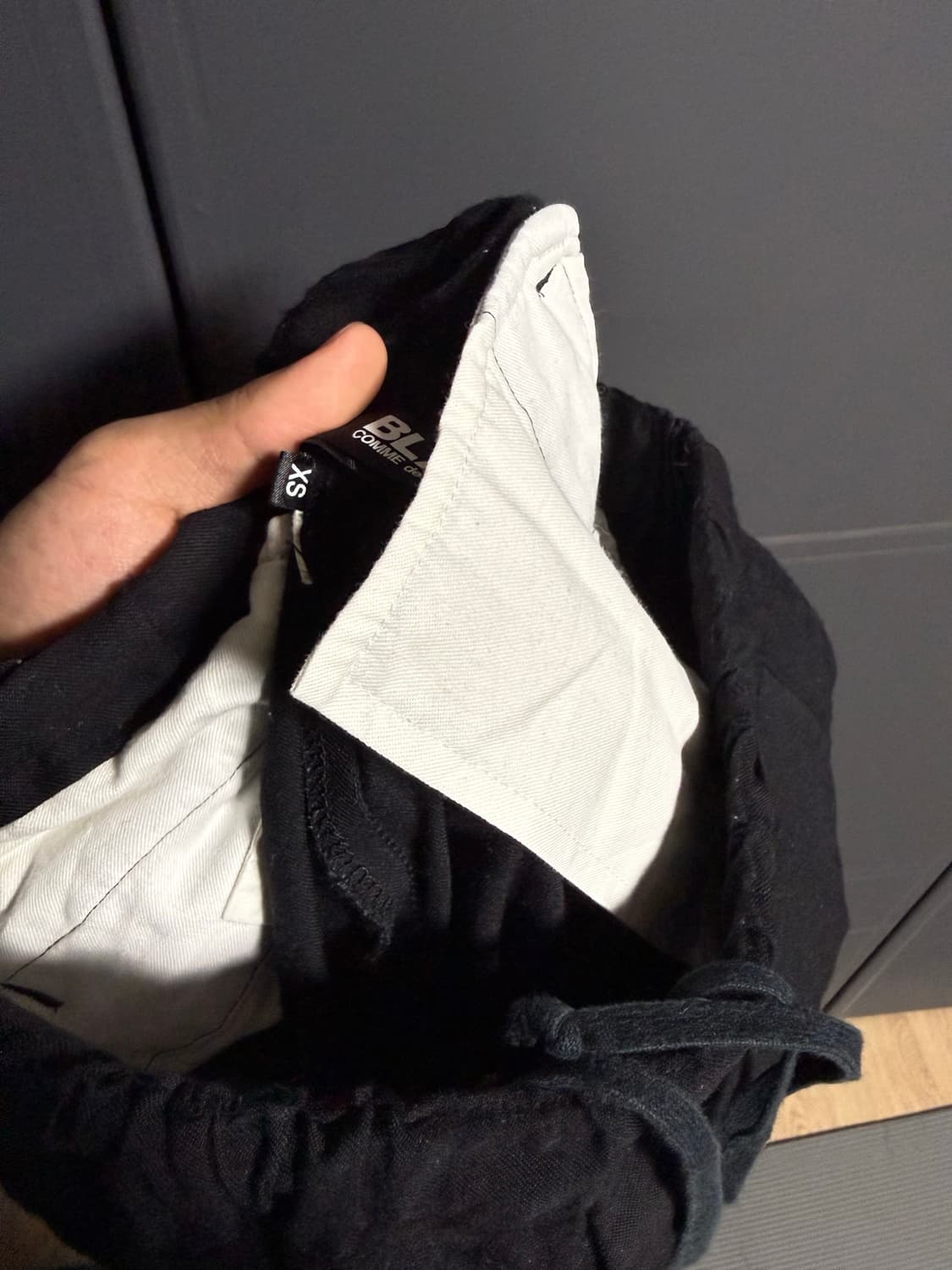 꼼데가르송 블랙 팬츠 상품이미지5