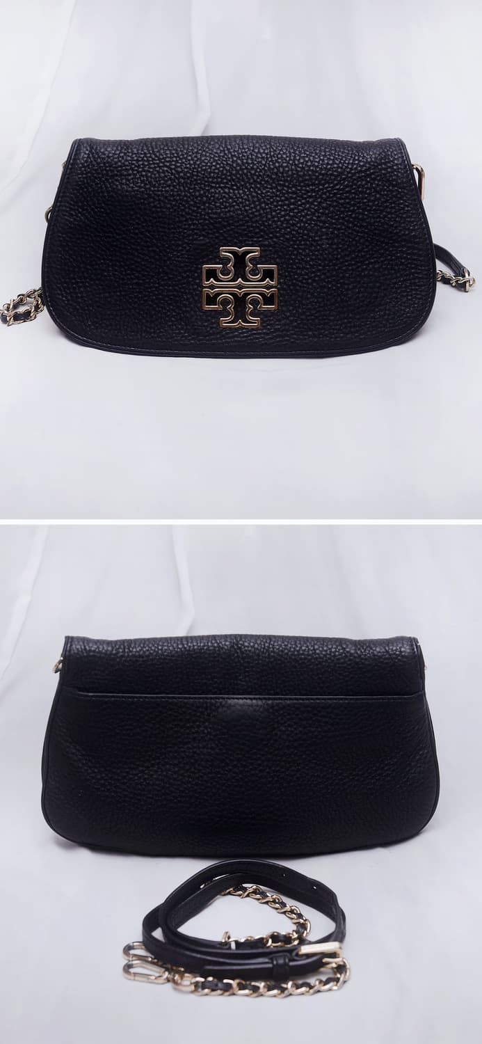 토리버치 브리튼 캐비어 엠보 레더 WOC 체인 크로스백 (클러치) 상품이미지3