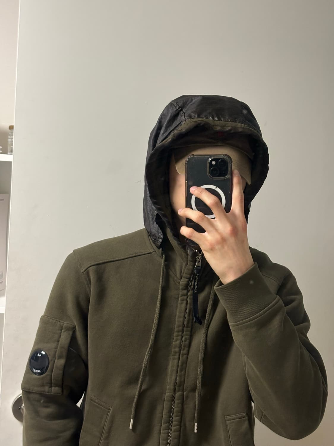 C.P. 컴퍼니 다이애그널 플리스 후드집업 상품이미지2