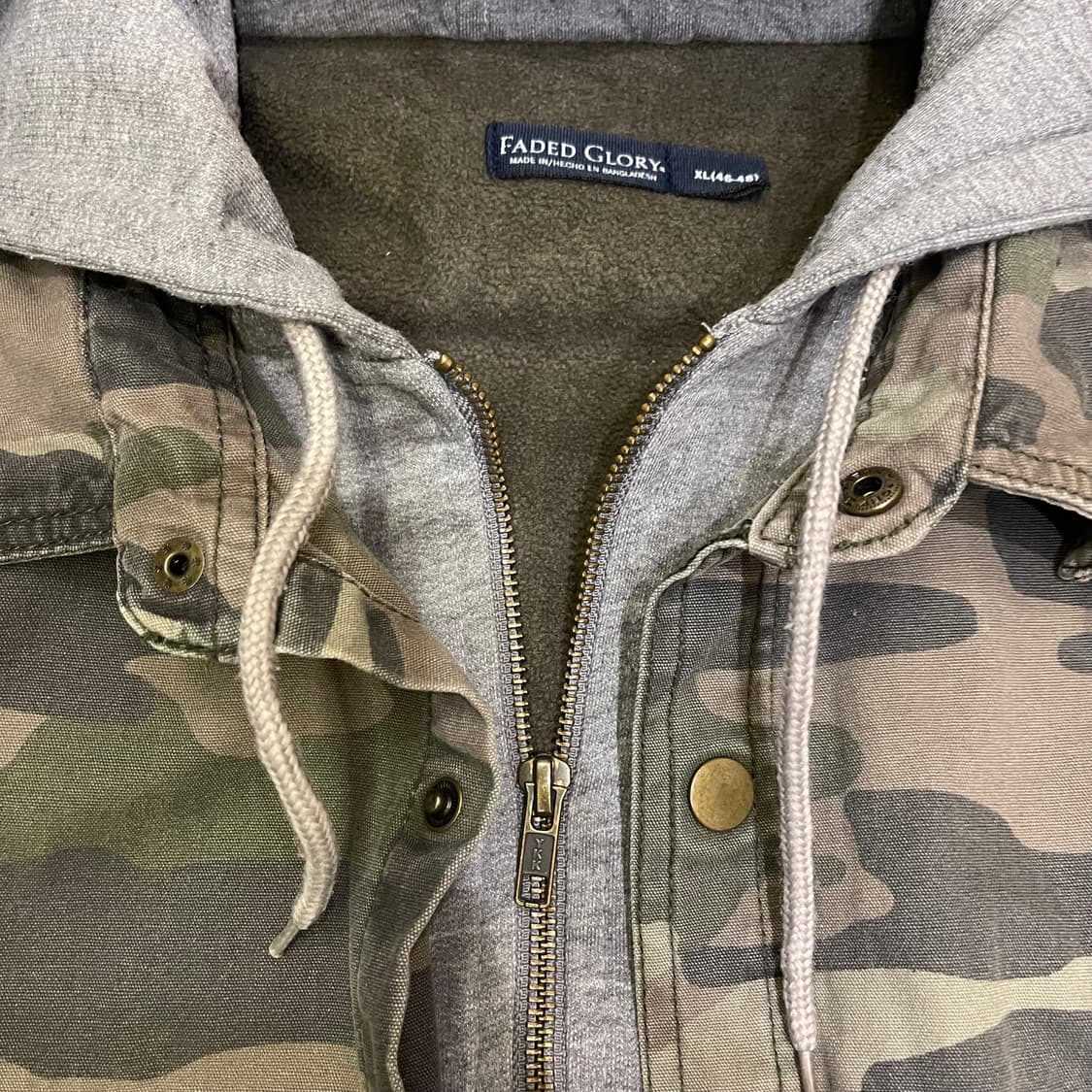 Vintage 카모 후드자켓 상품이미지4