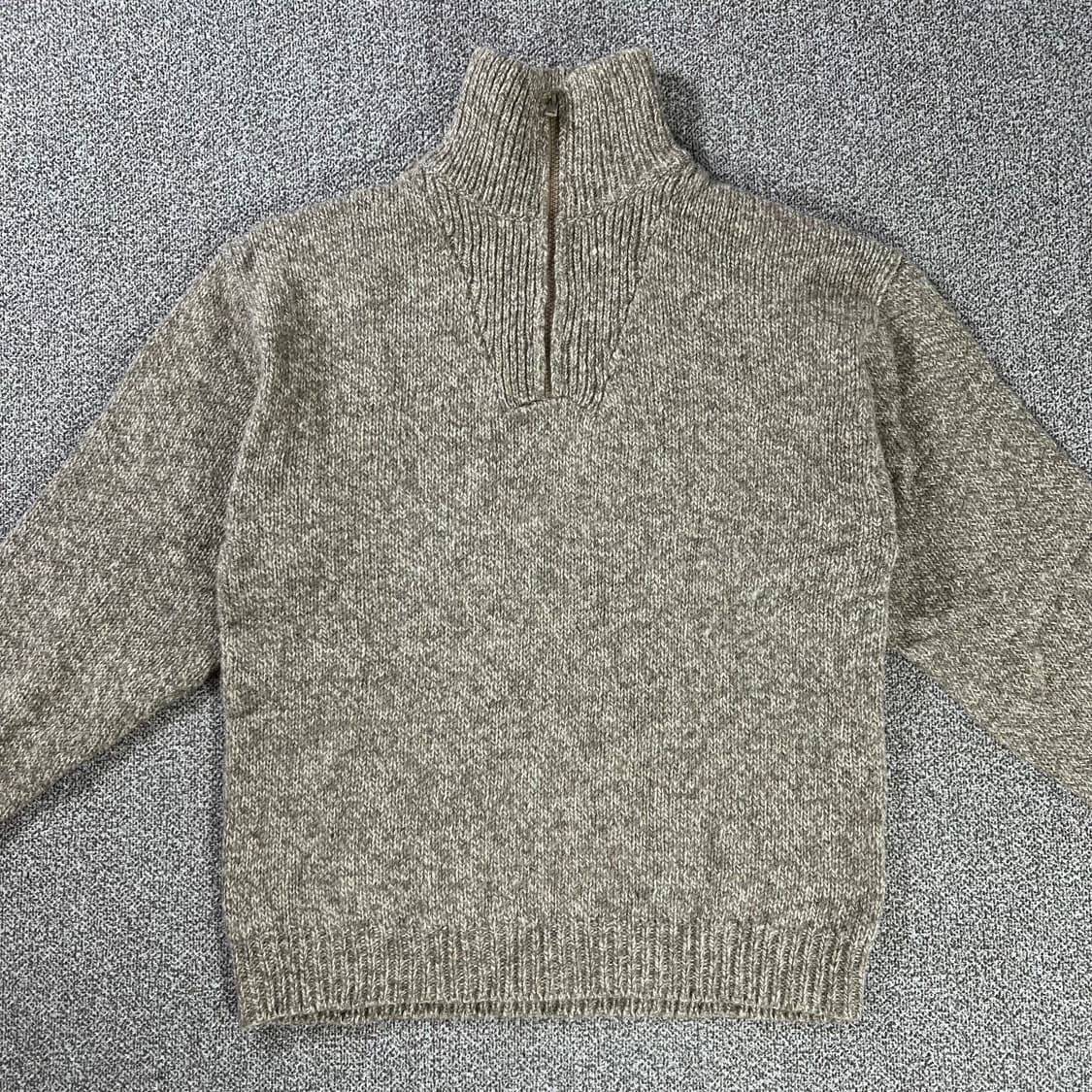 빈티지 헤비 울 하프집업 니트  상품이미지6