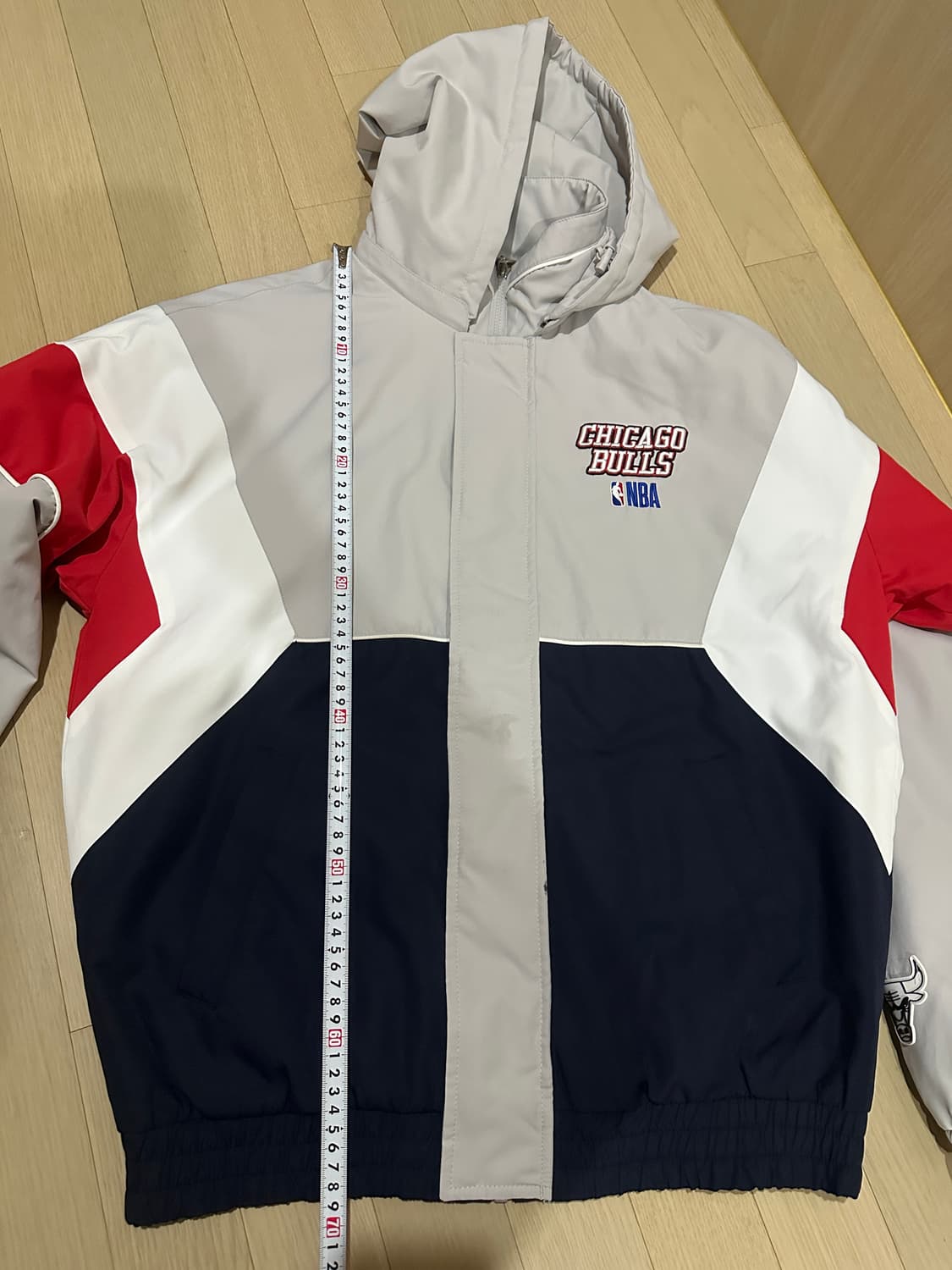 NBA 시카고불스 누빔점퍼 후드 바람막이 M 상품이미지3