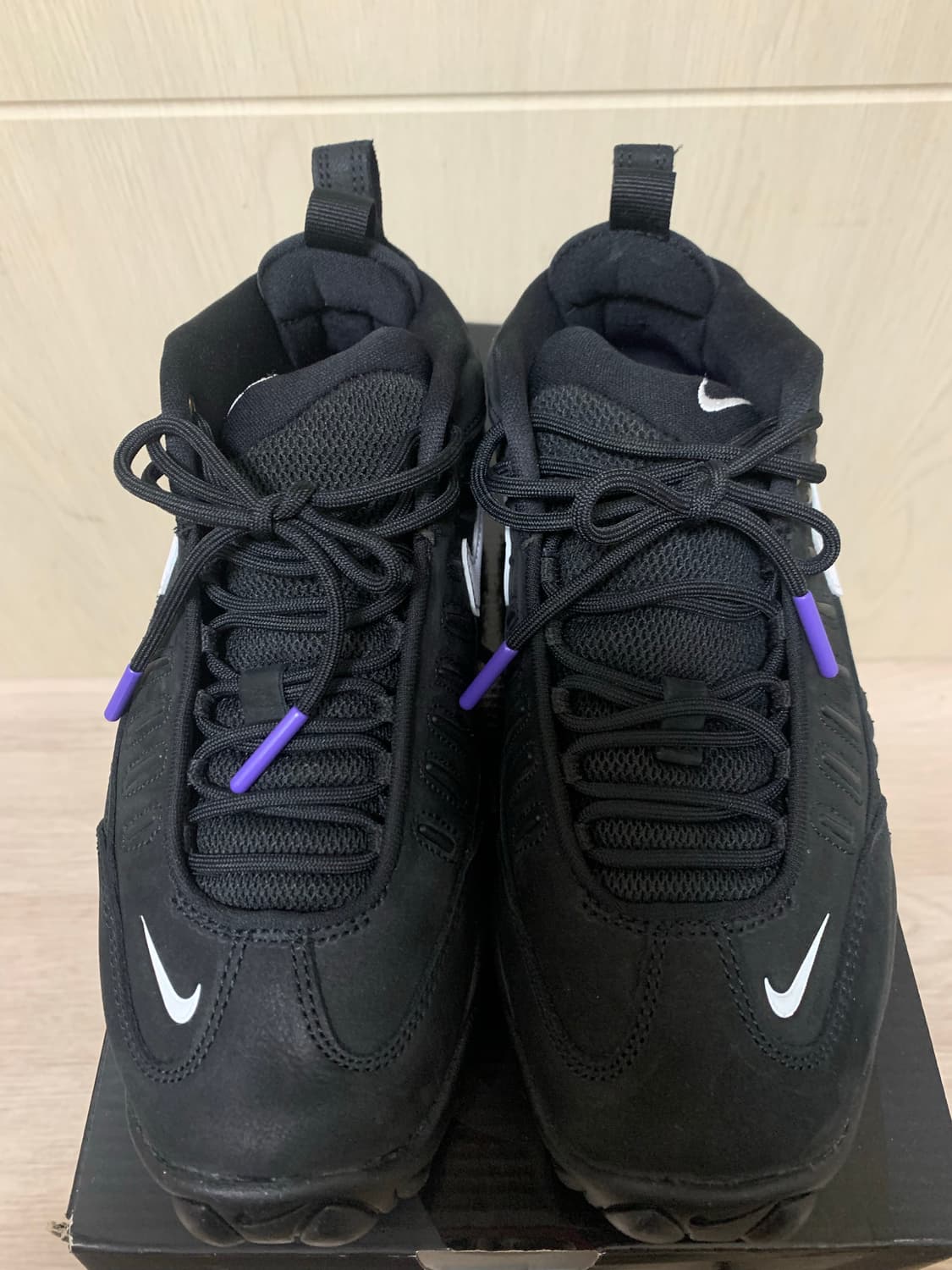 나이키 x 앰부쉬 에어 어저스트 포스 SP 블랙 앤 싸이킥 퍼플 상품이미지3