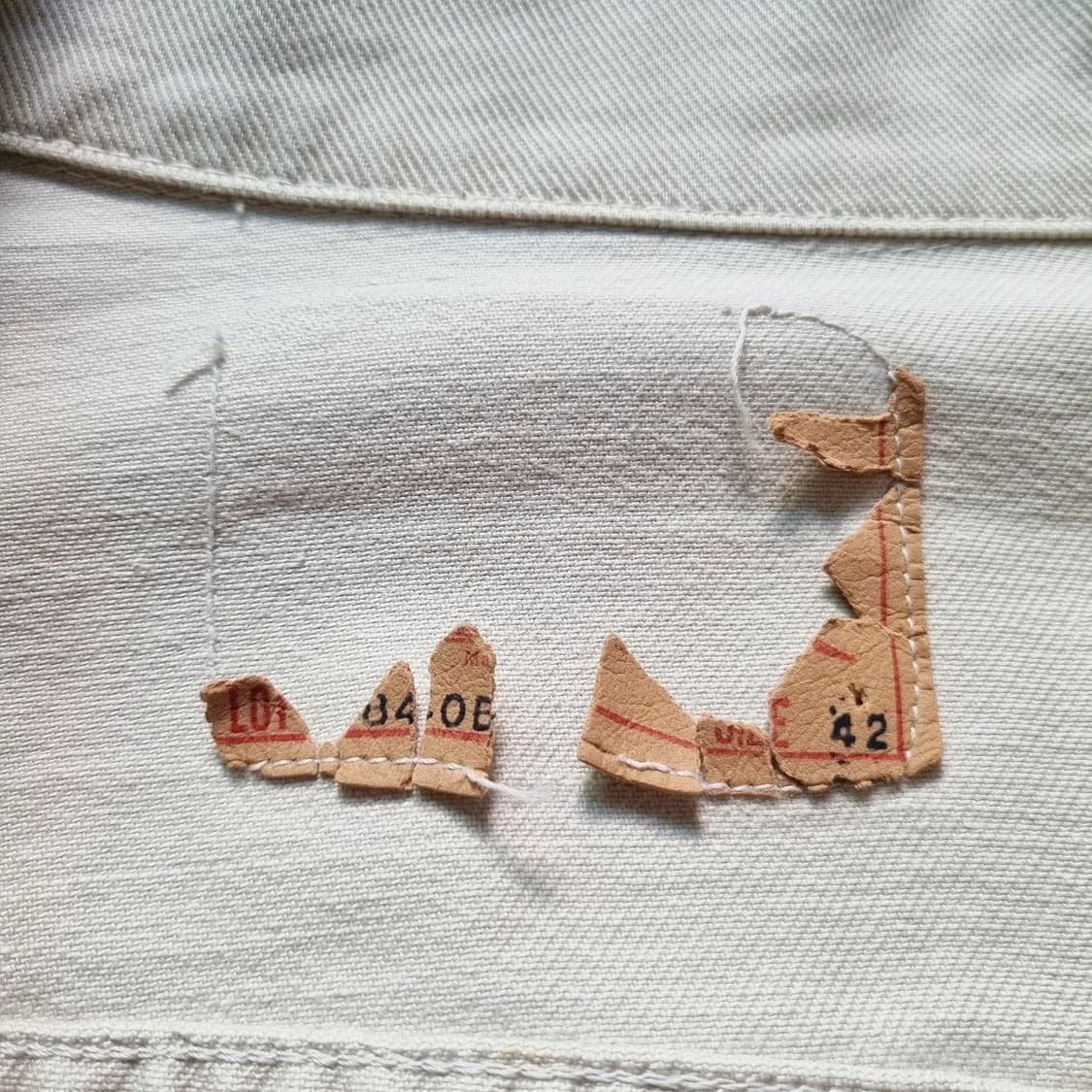 60s LEVI'S 840B Cotton Twill Jkt 42sz 상품이미지5