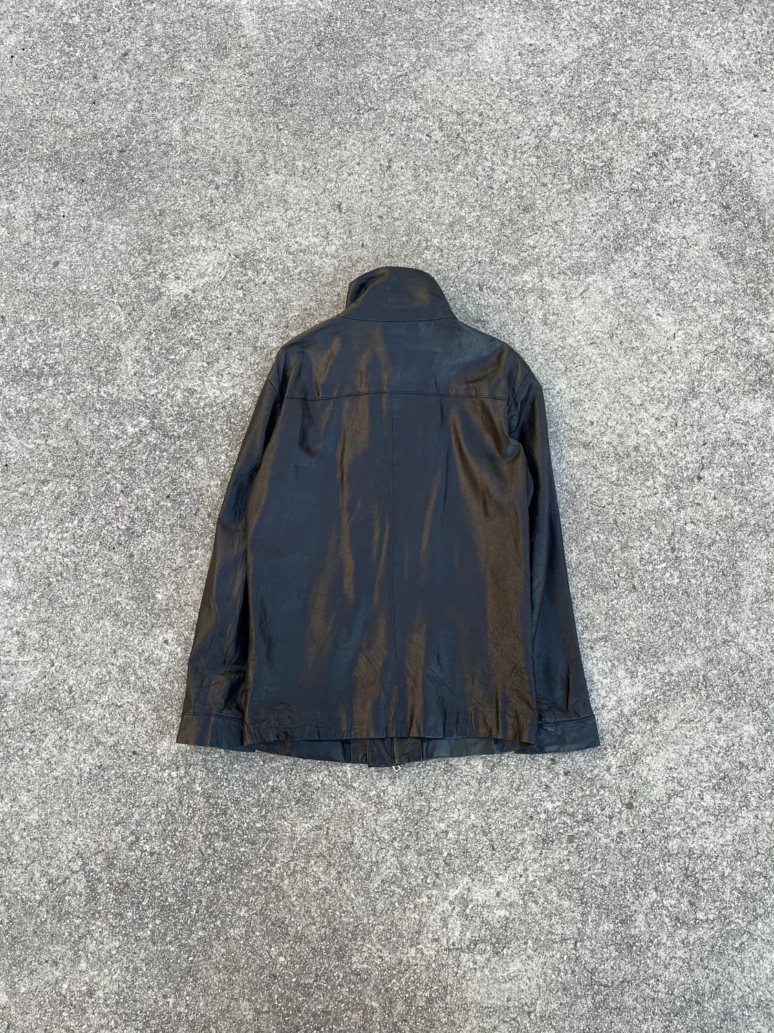 goer 하이넥 양가죽 레더자켓 상품이미지4