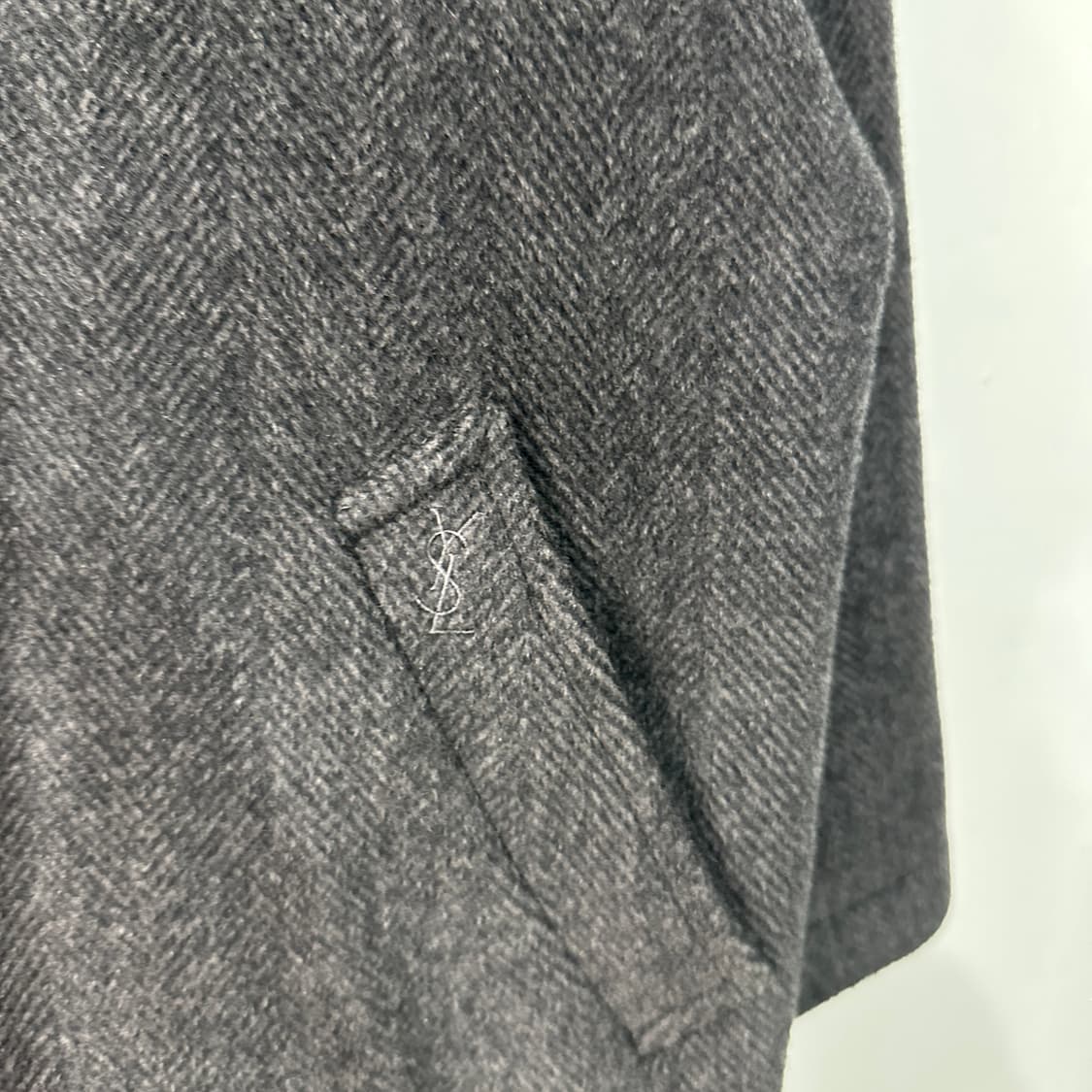 YSL 입생로랑 헤링본 코트 L 상품이미지3