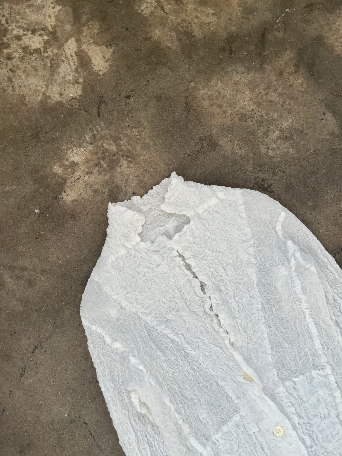 Issey Miyake me 컬리플라워 화이트 자켓 상품이미지2