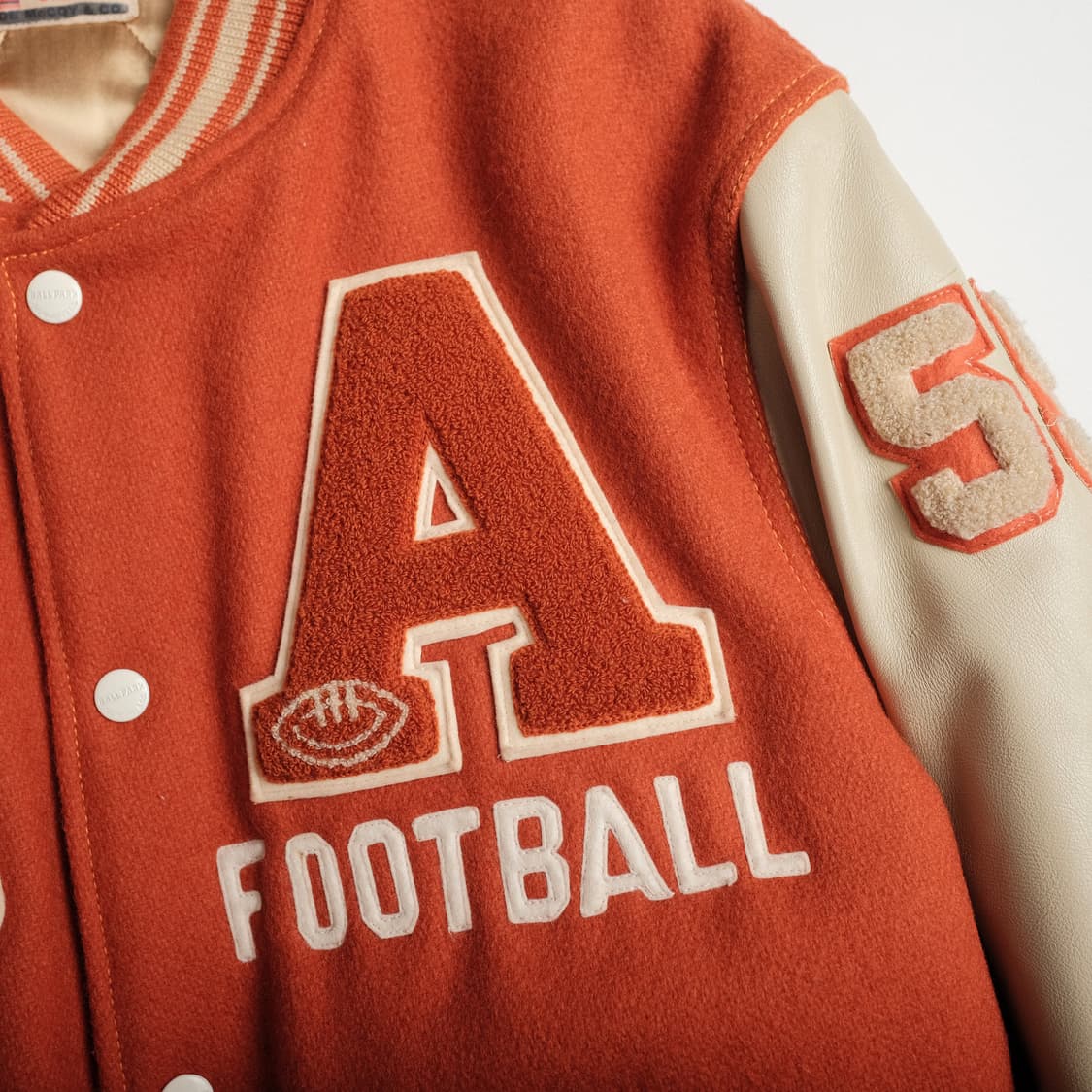 조맥코이 그리즐리 어워드 멜튼 울 바시티자켓 44사이즈 상품이미지7