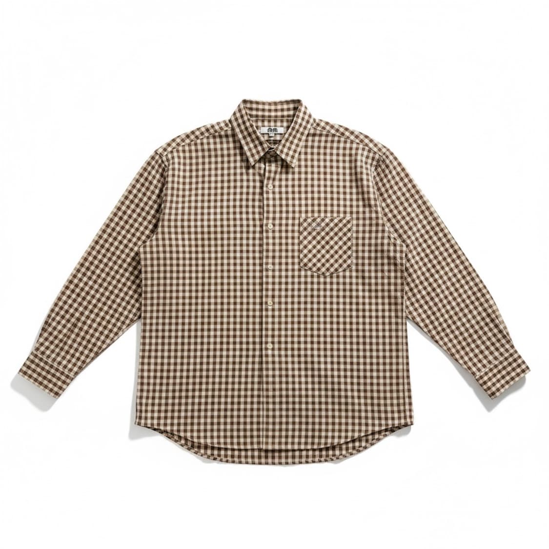 Not New check nn shirt brown 2 상품이미지1