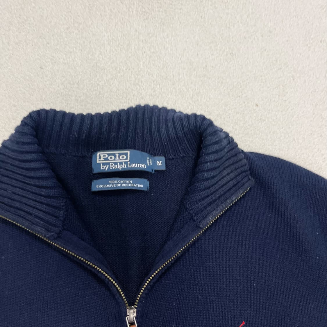 Polo Ralph Lauren navy half-zip knit 상품이미지6