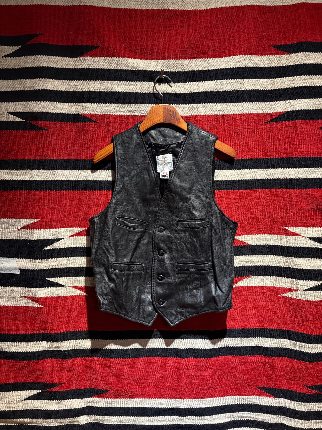 70s western deer skin vest / 웨스턴 사슴가죽 조끼 상품이미지1