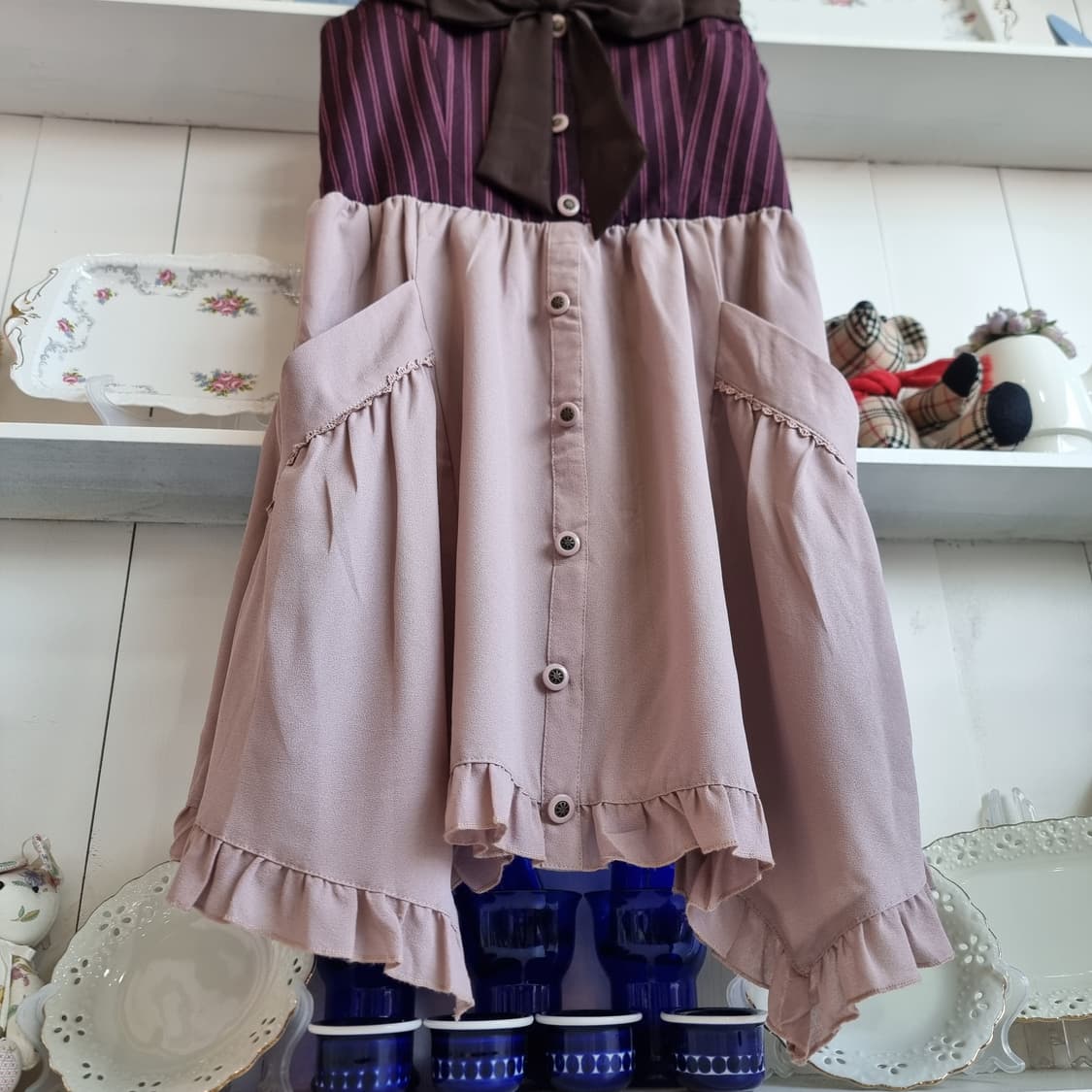 axes femme(엑시즈 팜)  스트라이프 코르셋무드원피스 상품이미지7