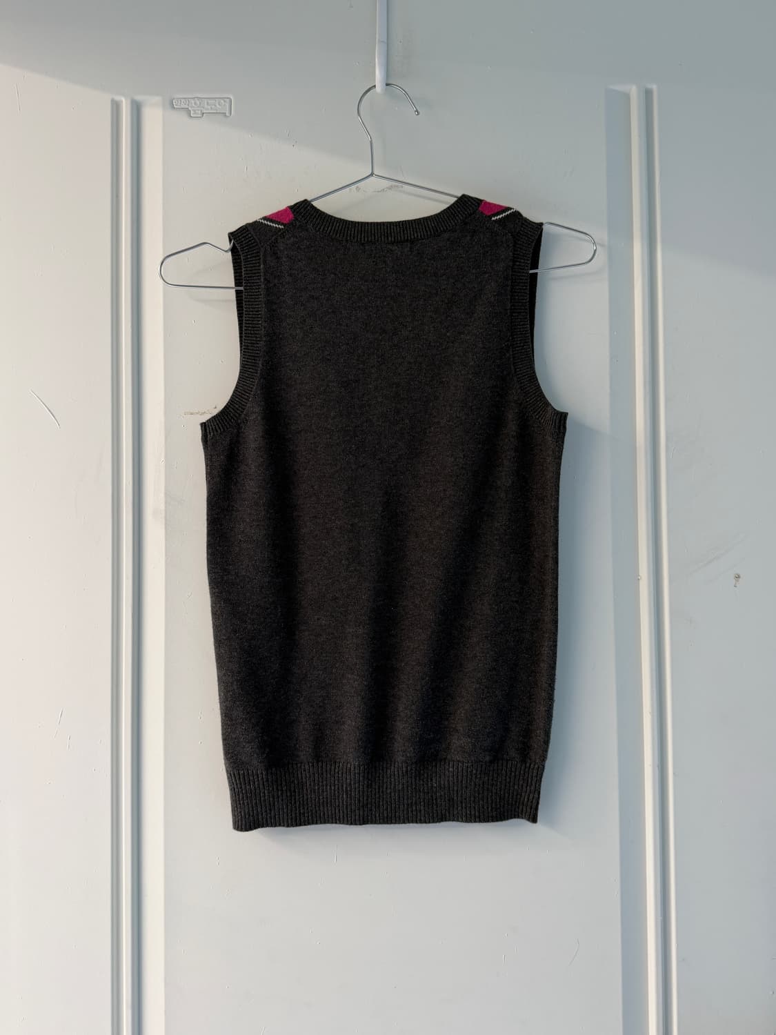 일본빈티지 갭 아가일 니트베스트 상품이미지5