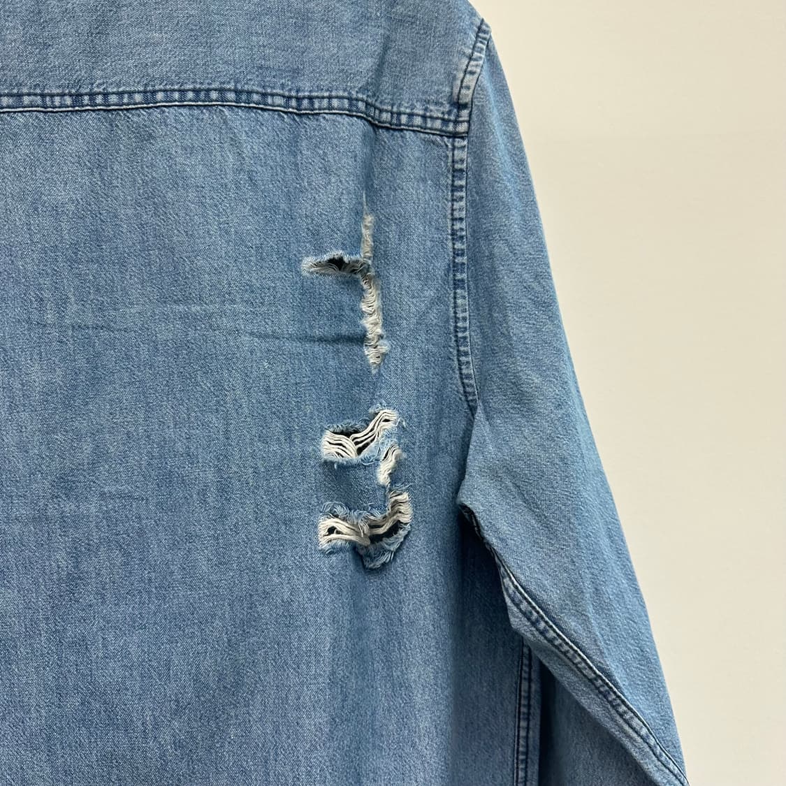 자라 워시드 데미지 셔츠 새상품 상품이미지7