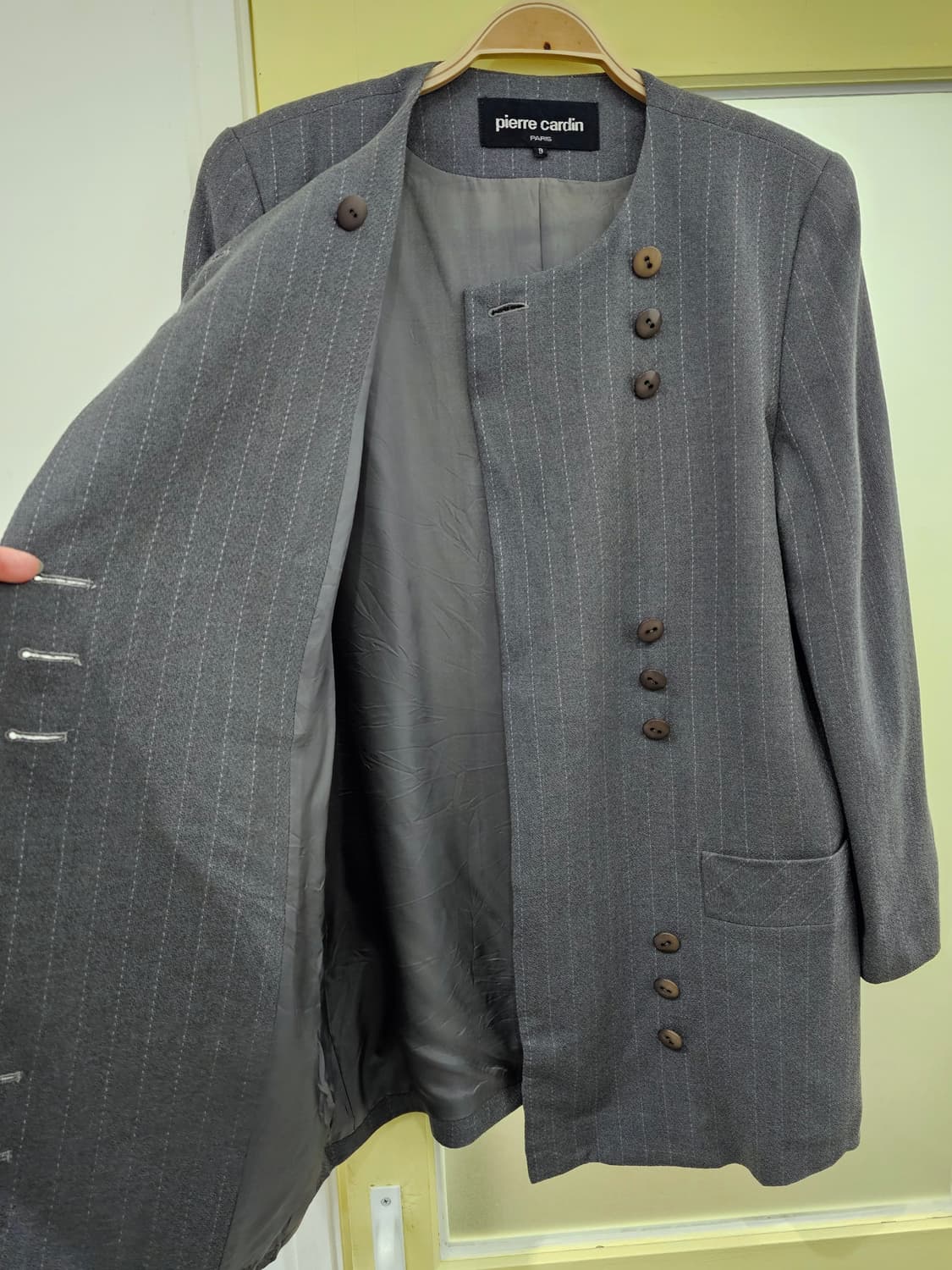 Pierre cardin 그레이 스트라이프 셋업 상품이미지5