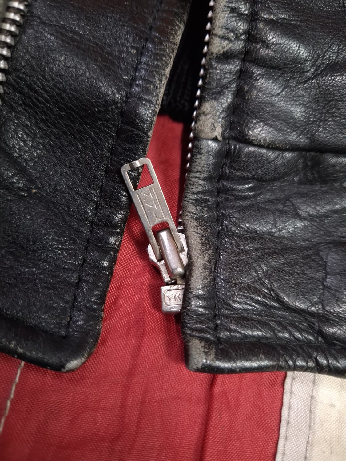 오리지날 90's 일본판 준 JUN 리얼레더 항공자켓 상품이미지6