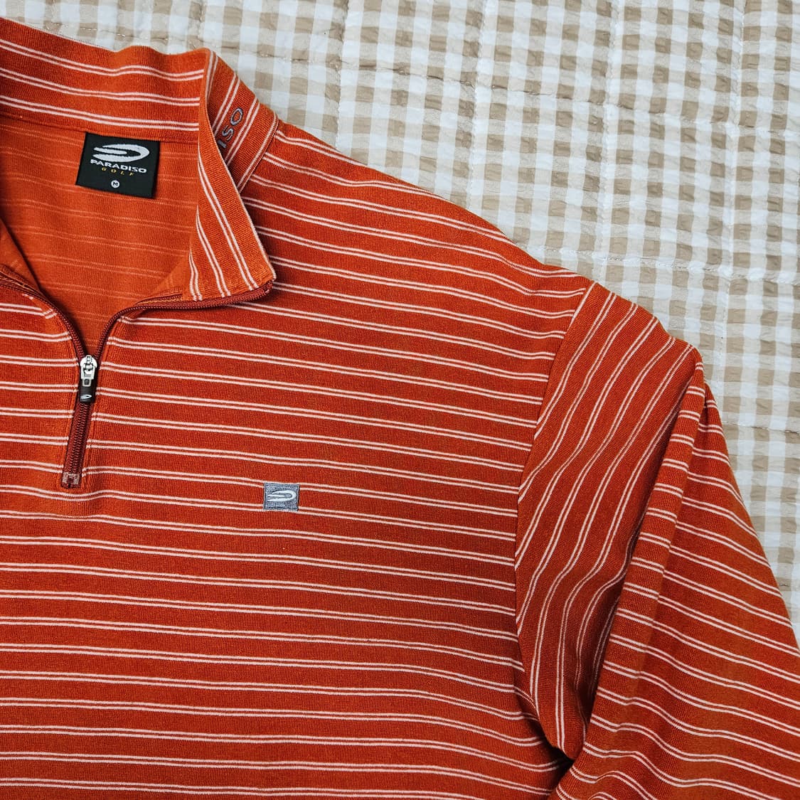 심플한 반집업 골프 긴팔티 남자100 상품이미지3