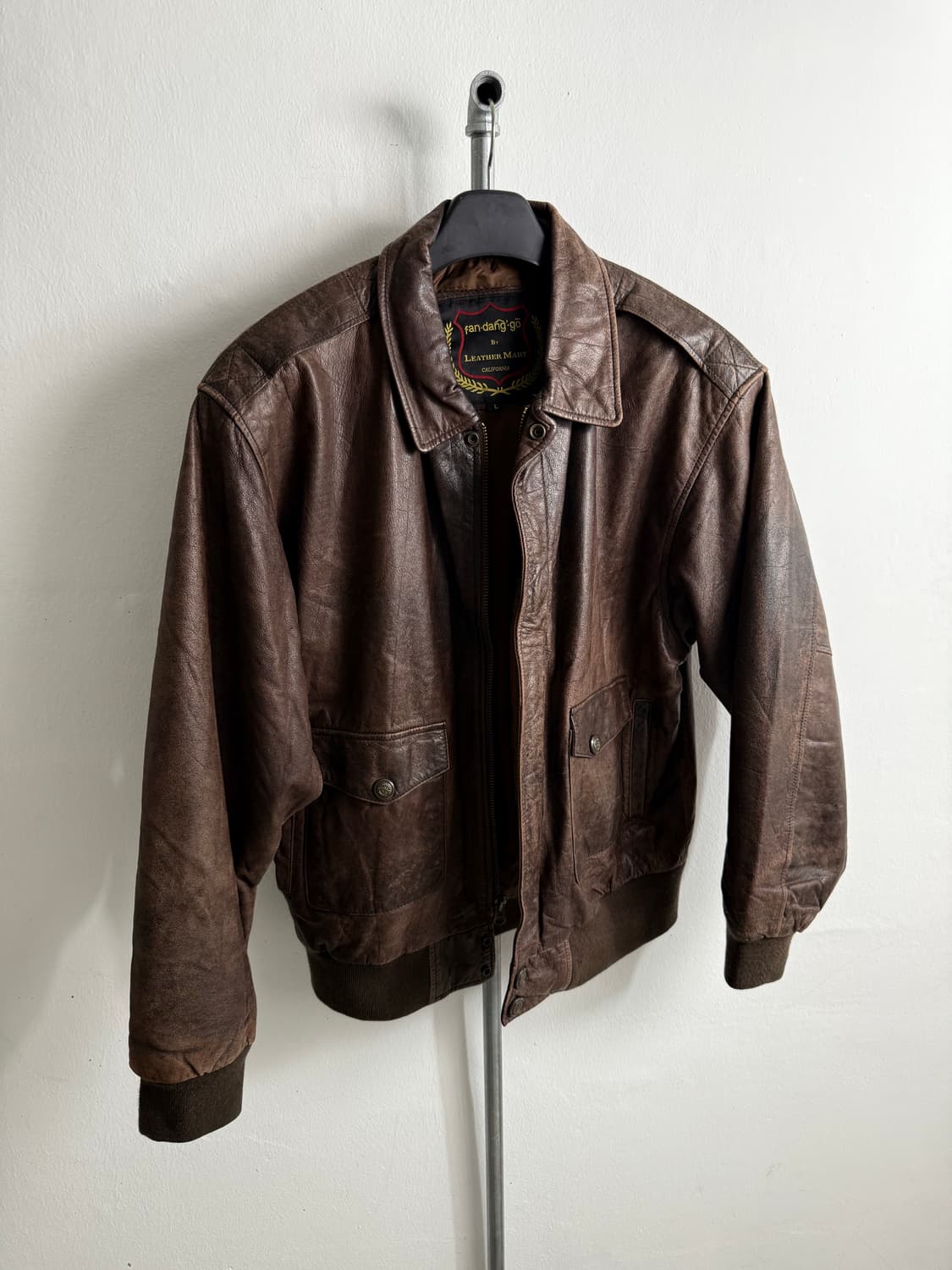 Vintage FAN-DANG-GO Leather Jacket 상품이미지3