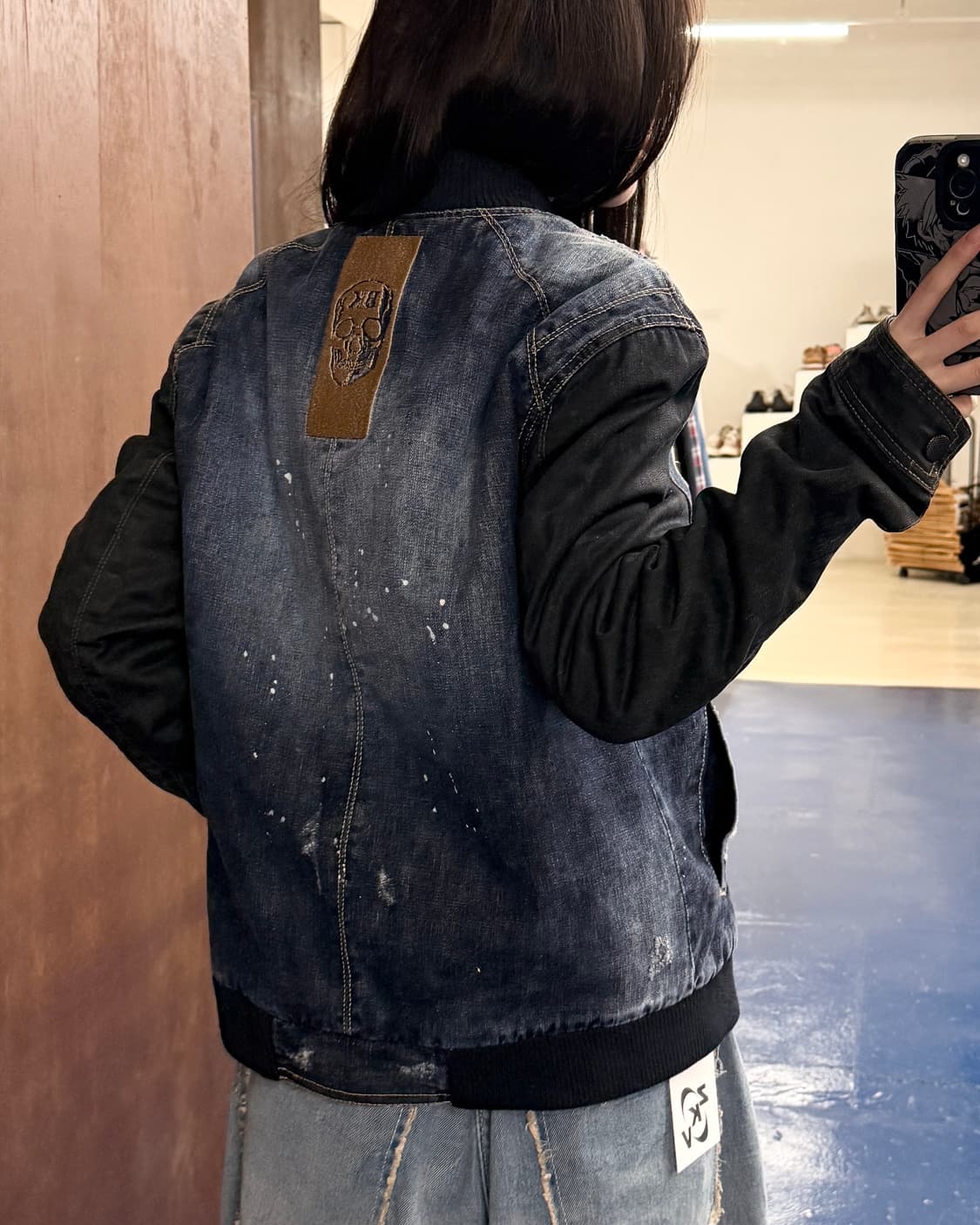 Buckaroo 버커루 스컬 데님 봄버 자켓 상품이미지3