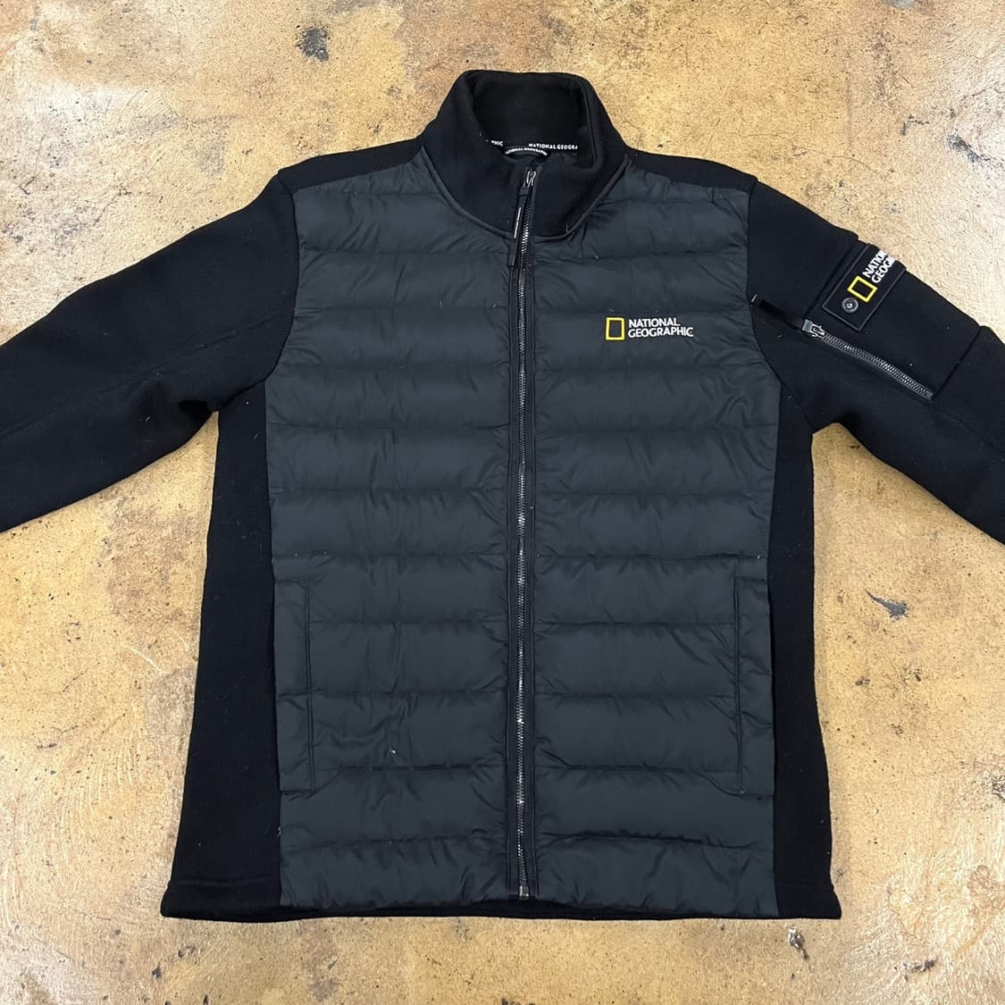 [정품/L] 내셔널지오그래픽 블랙 패딩 자켓 b19 상품이미지3