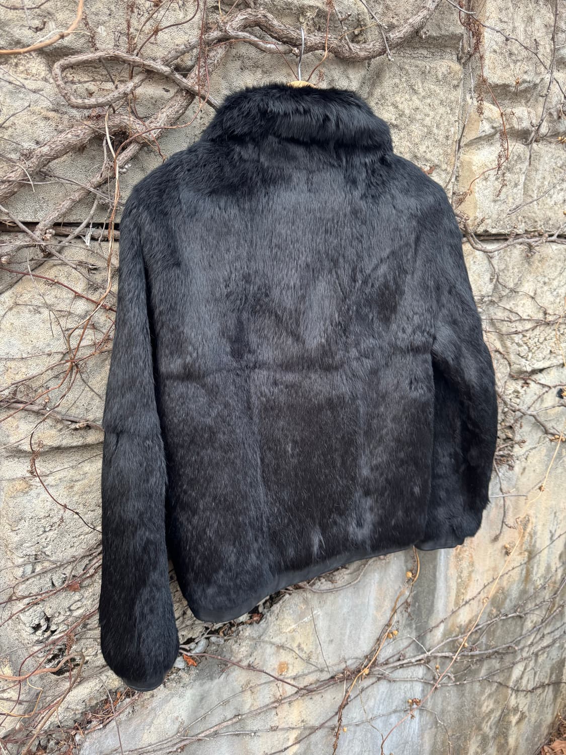 Leega 토끼털 양가죽 여성 레더 자켓 상품이미지4