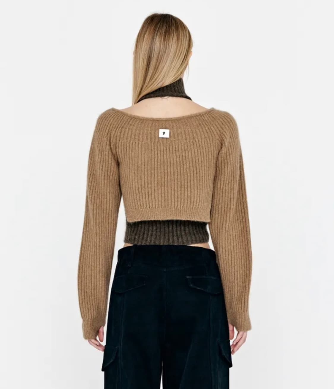 유즈 Yuse 폭스 라쿤 볼레로 니트탑 상품이미지5