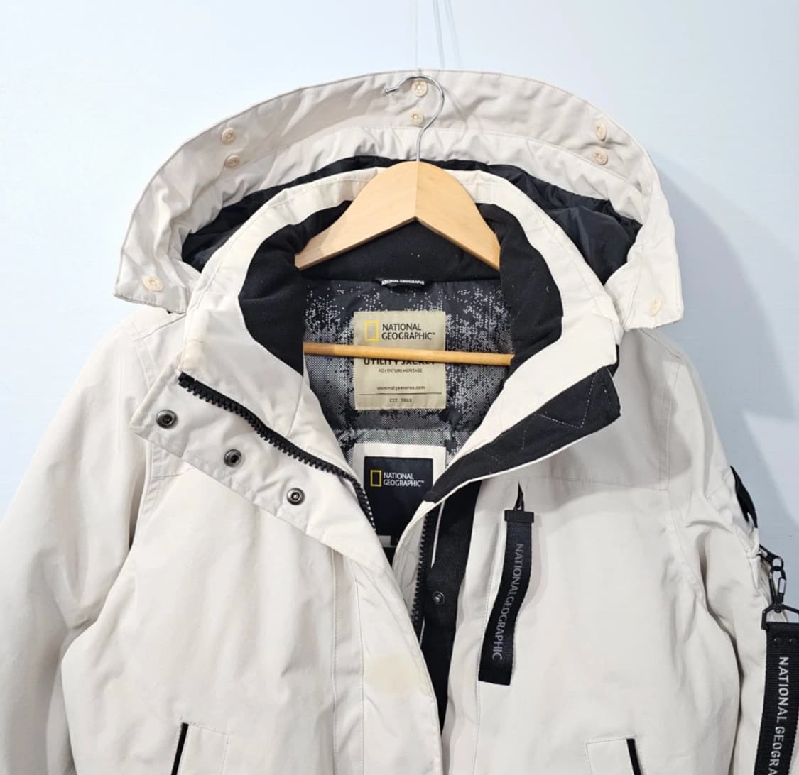 내셔널지오그래픽 여성 숏패딩 화이트 ~66 상품이미지5
