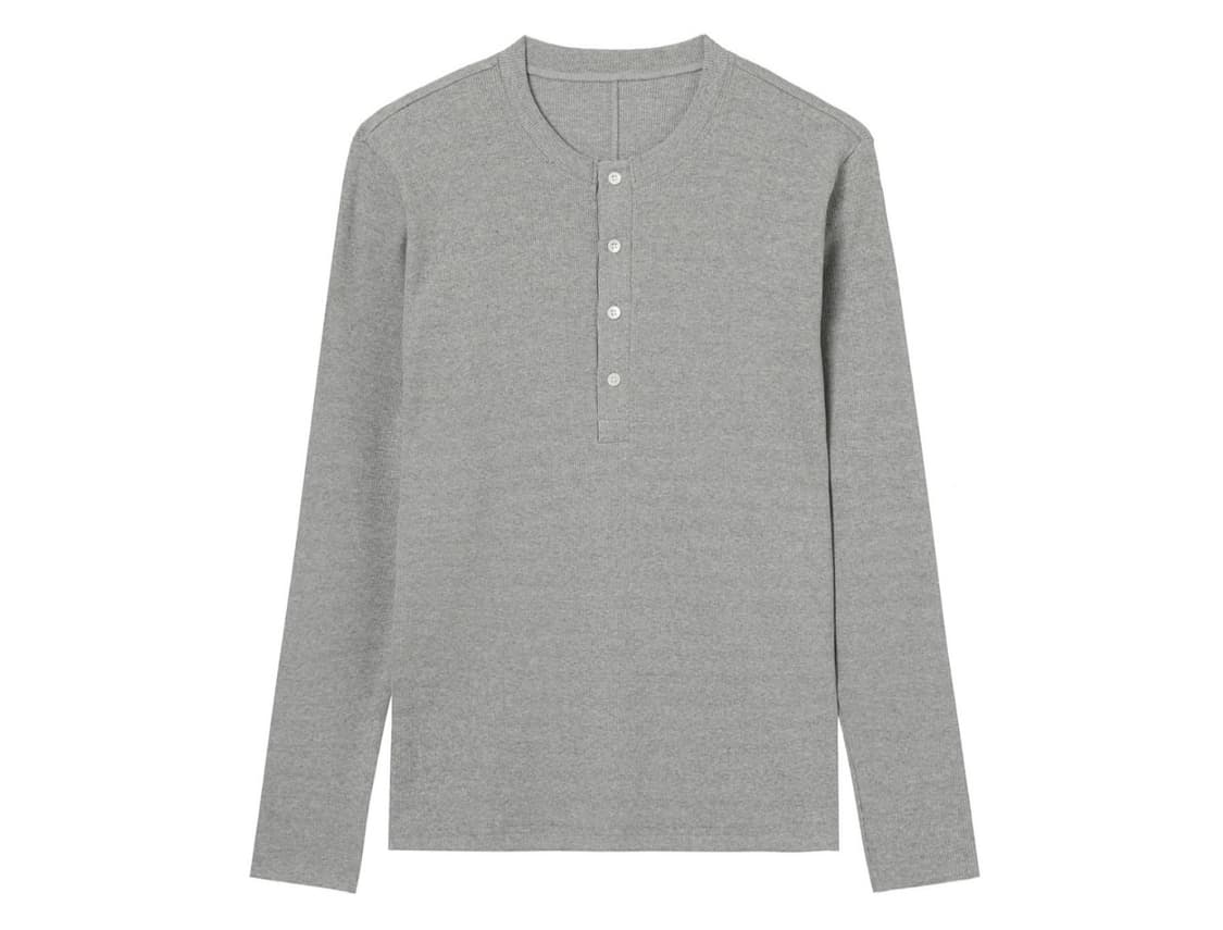 세비지 헨리넥 져지 롱슬리브 니트 긴팔티 상품이미지1