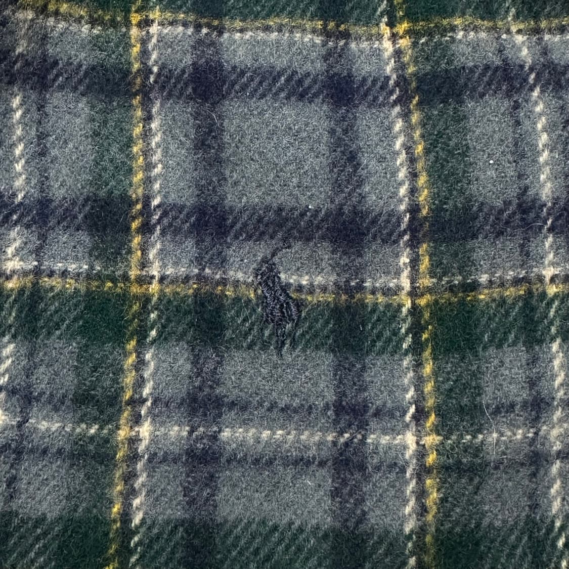 폴로 랄프로렌 램스 울 블루체크 머플러 목도리 상품이미지3