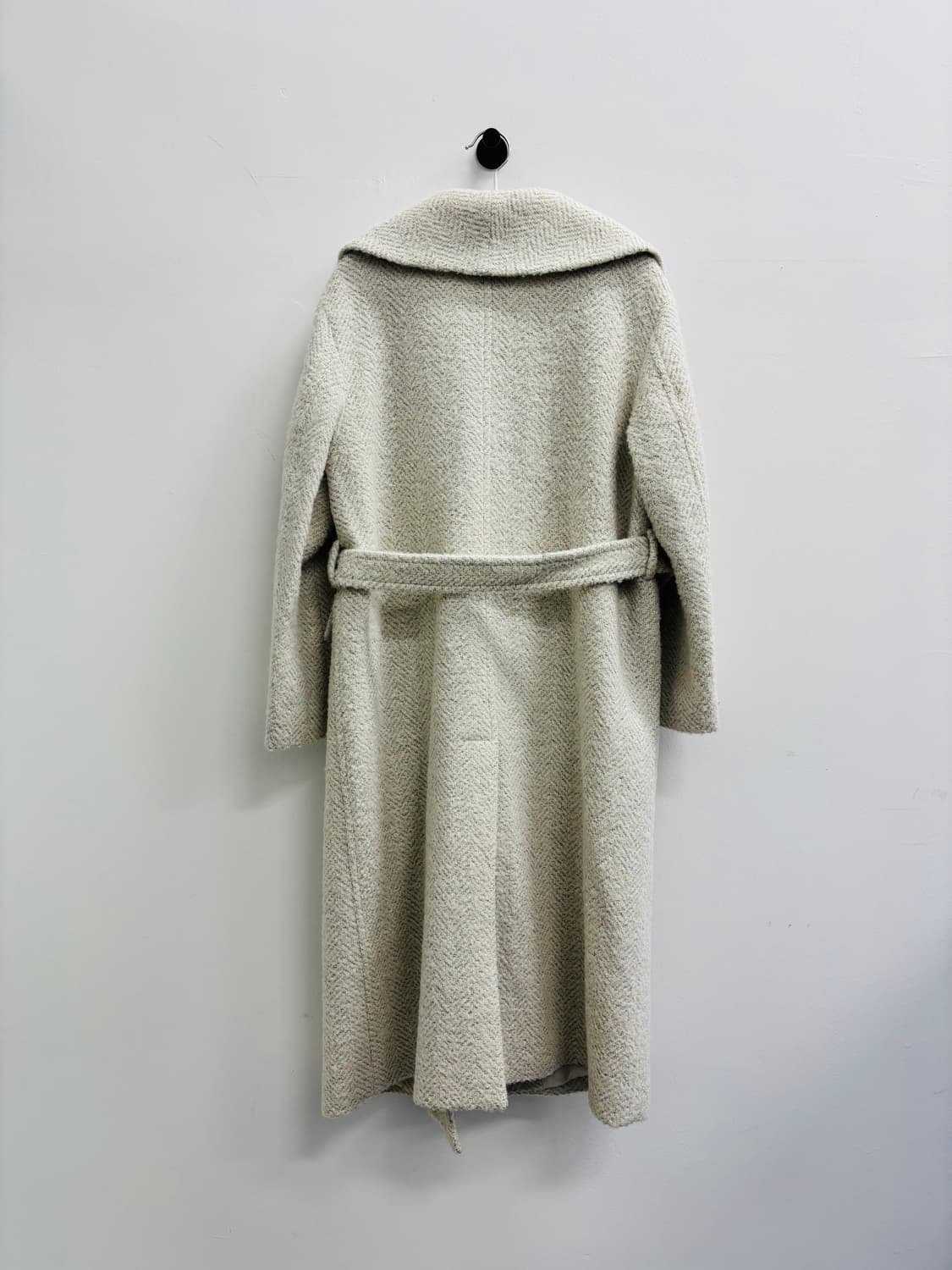 블루민(BLUMIN) 해링본 꾸안꾸 핸드메이드 로브 코트 상품이미지4