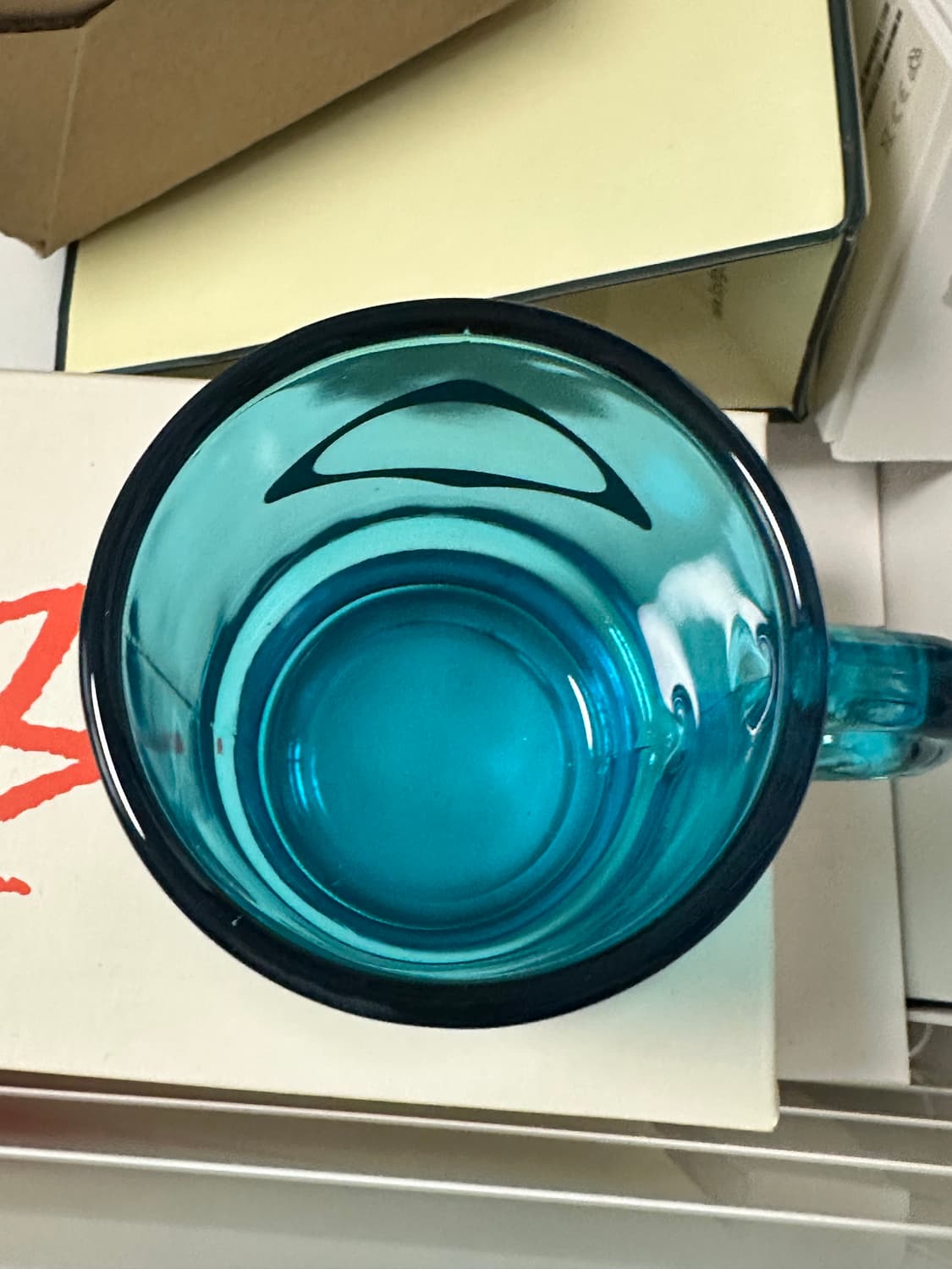 미스치프 글래스 머그 아쿠아 블루 새상품 상품이미지2