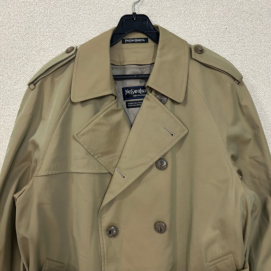 (M) 입생로랑 뿌르옴므 더블 트렌치코트 상품이미지3