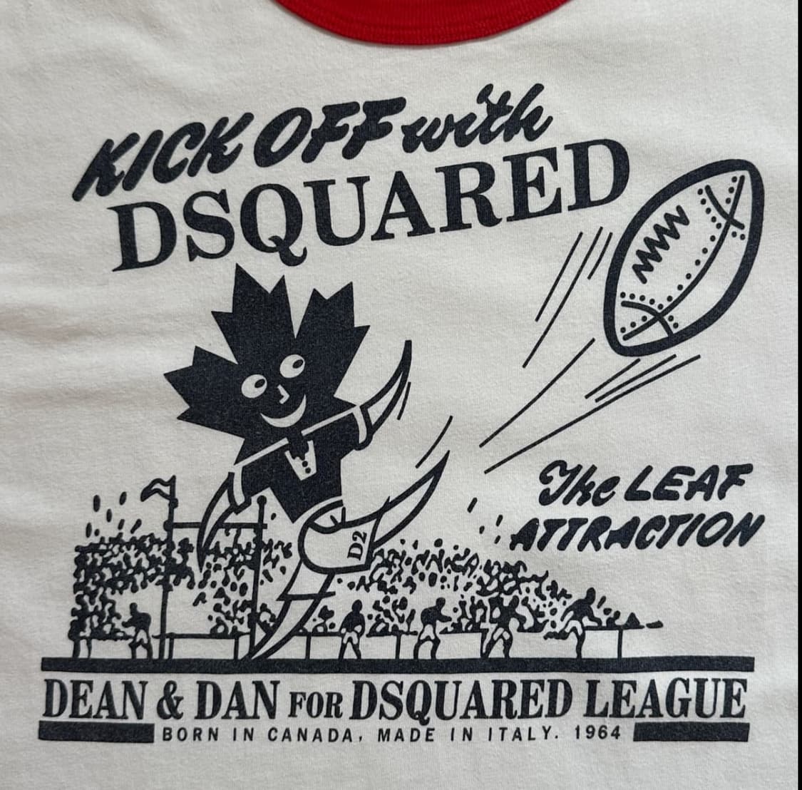 Dsquared2 printing ringer 1/2 tee 상품이미지3