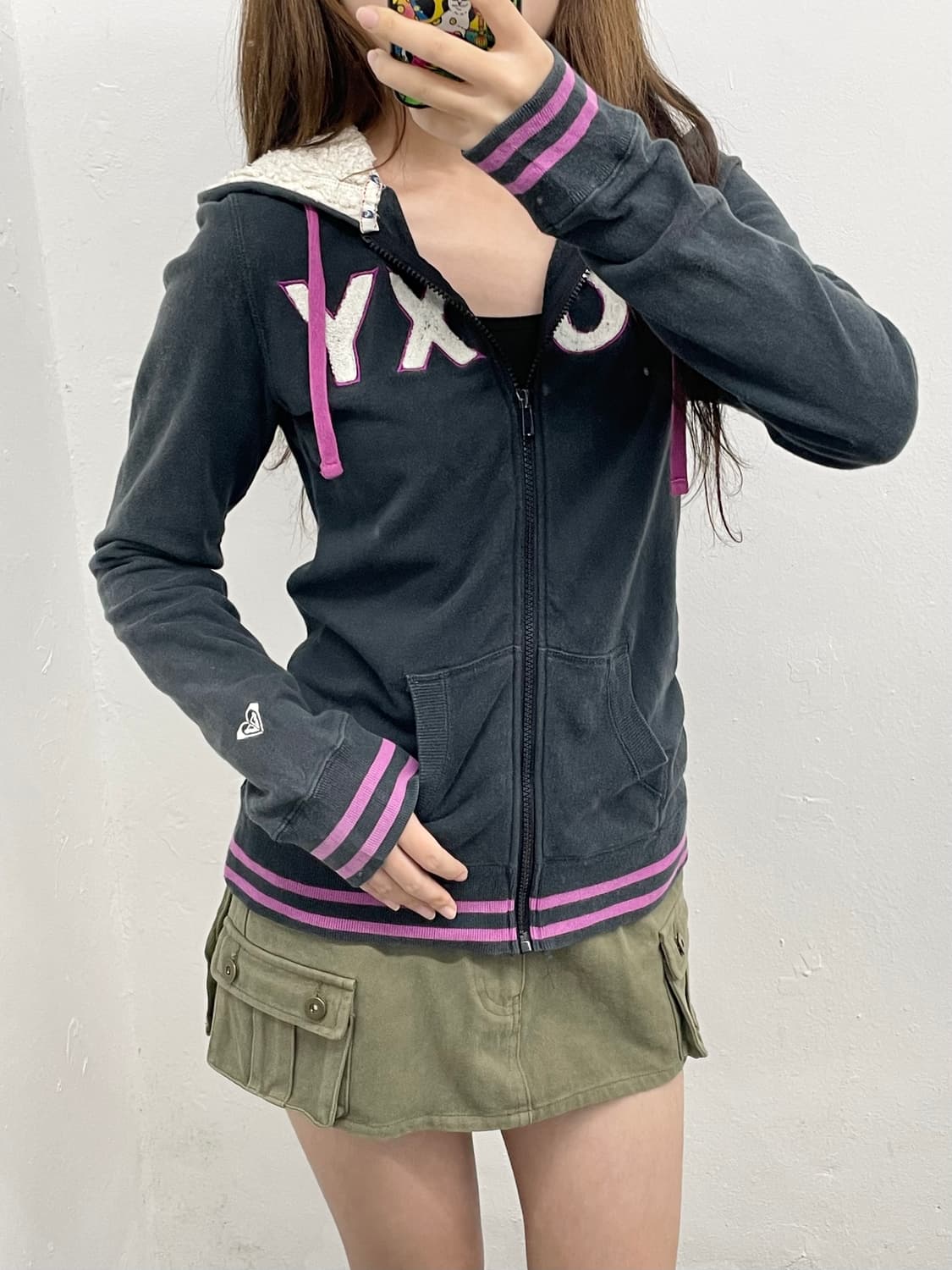 록시 로고 슬립 후드집업 상품이미지5