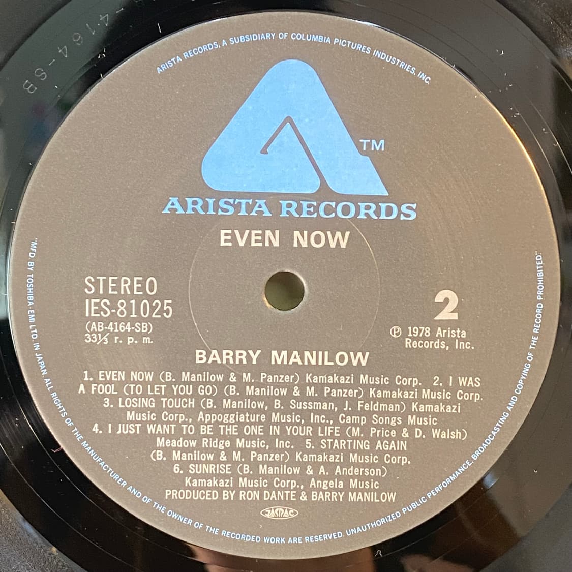 (중고LP-팝) Barry Manilow -Even Now 상품이미지5