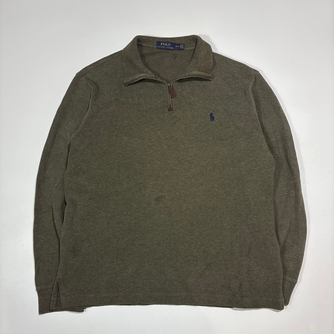 폴로랄프로렌 카키 반집업 니트 상품이미지1
