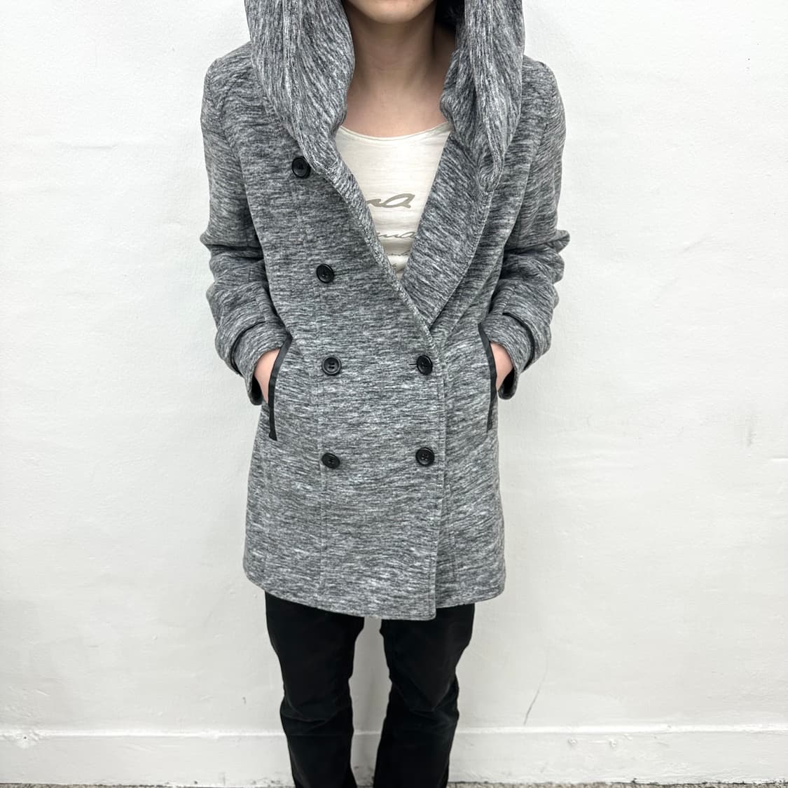 B.B.P noise pattern drape hood shirts 상품이미지2