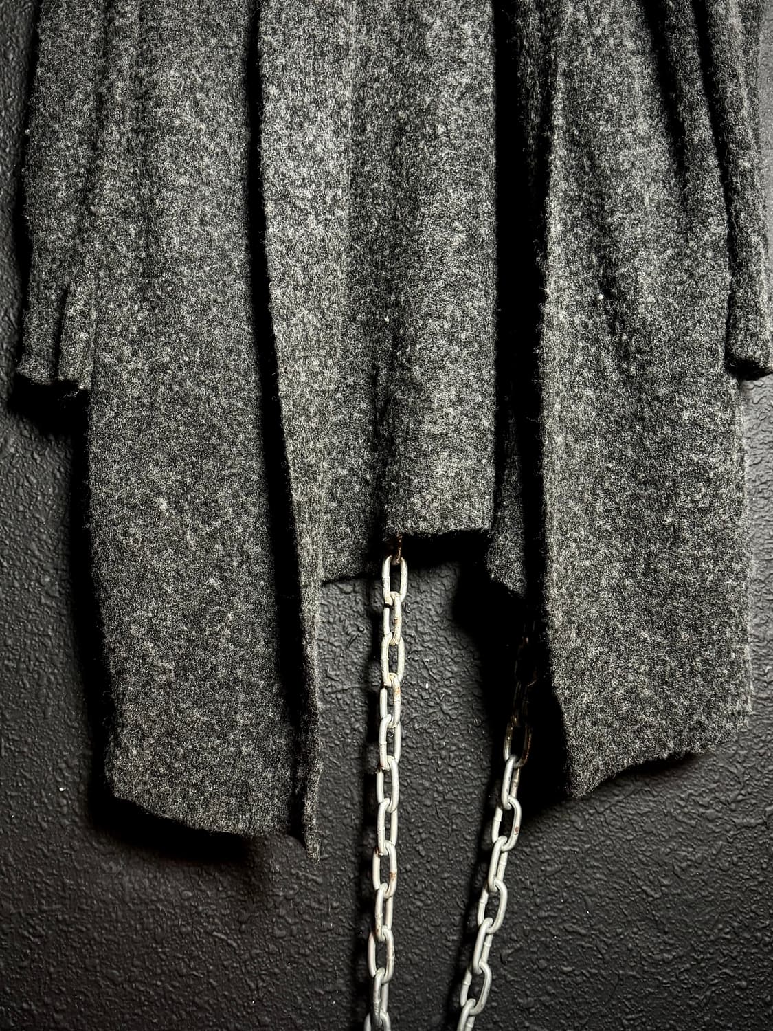 DoCLASSE – Charcoal Draped Knit Cardigan 상품이미지3