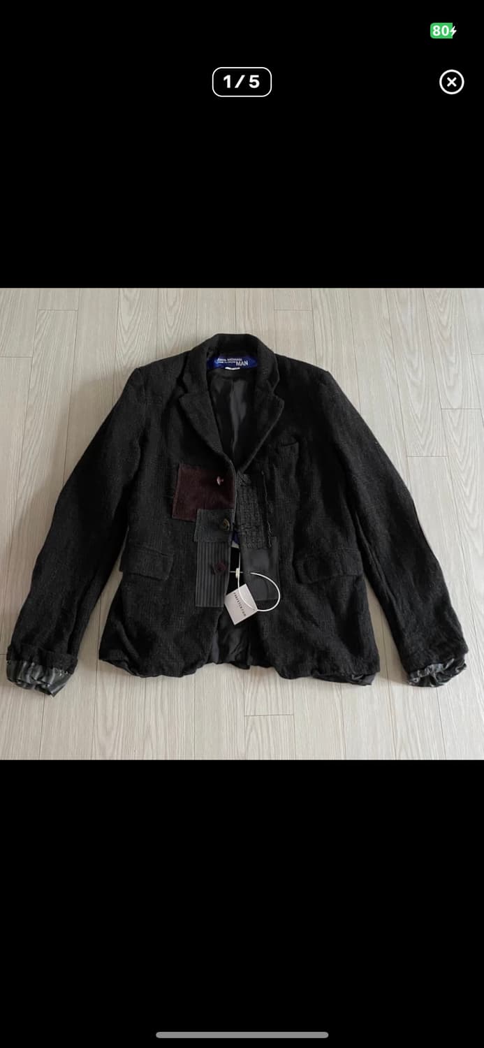 준야와타나베 축융 울 패치워크 자켓 구매합니다 상품이미지1