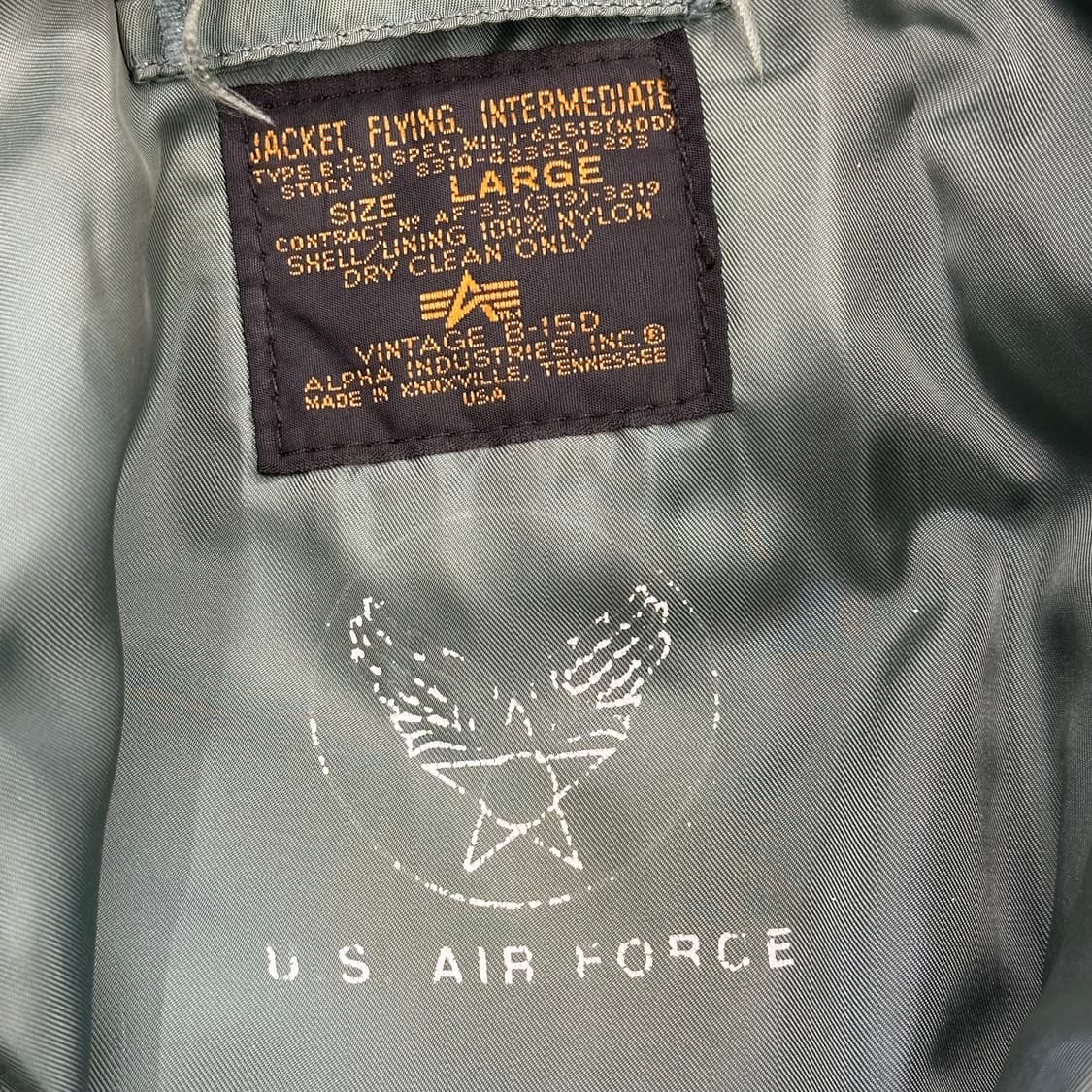 L 알파인더스트리 b-15d 항공점퍼 상품이미지4