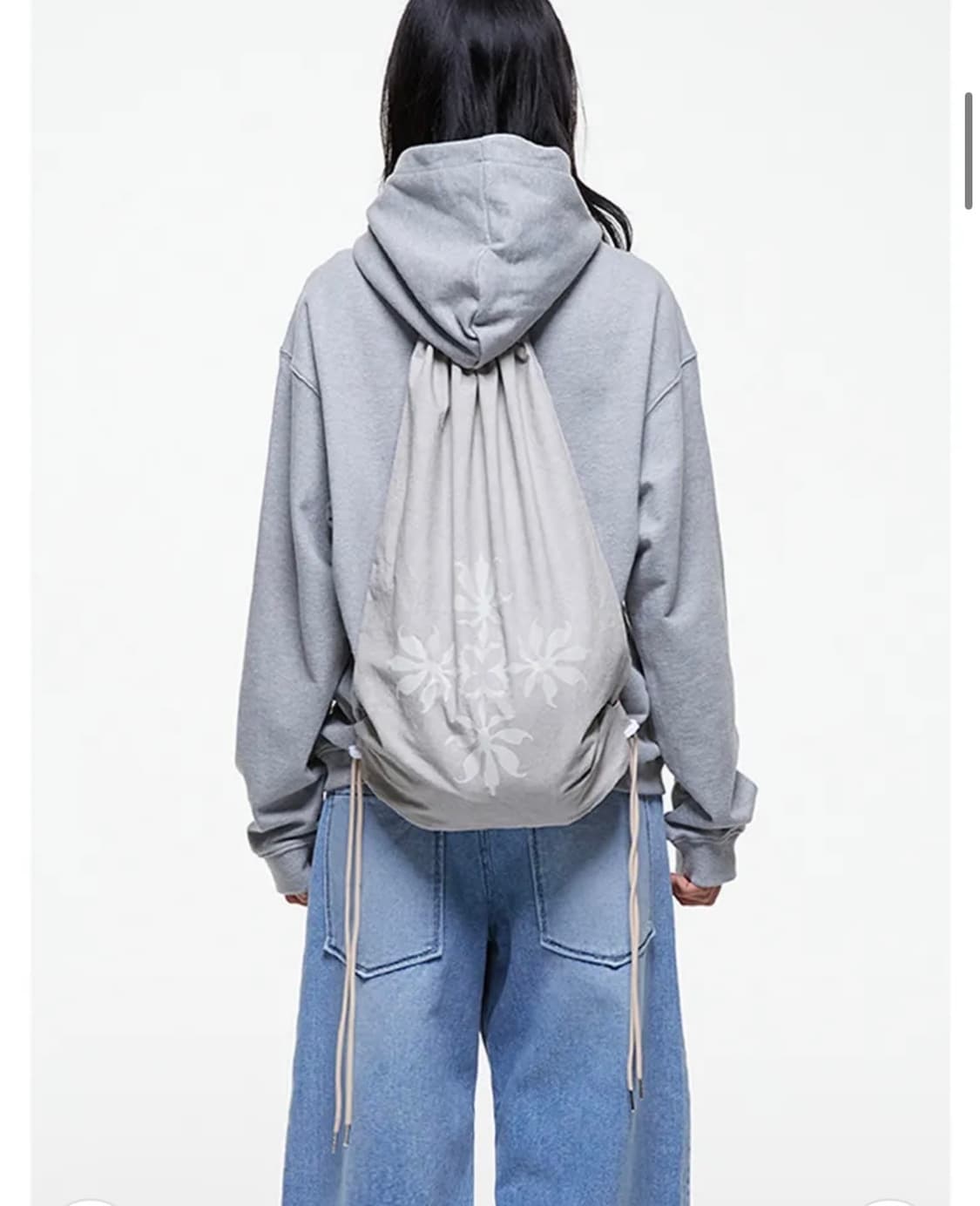 더콜디스트모먼트 플라워 로고 짐 색 더티화이트 상품이미지5