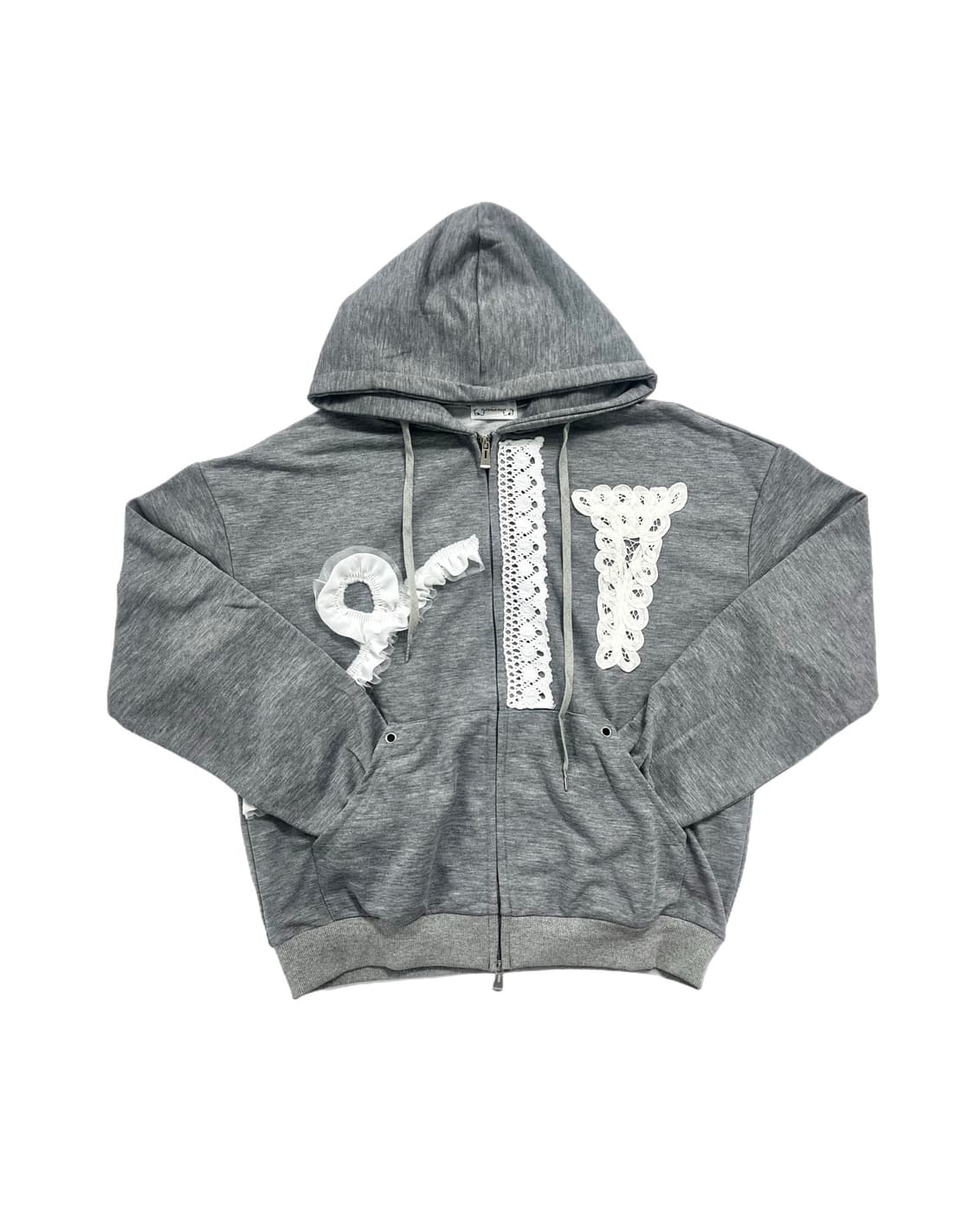 Lace Wave Hoodie Zip-up 상품이미지1