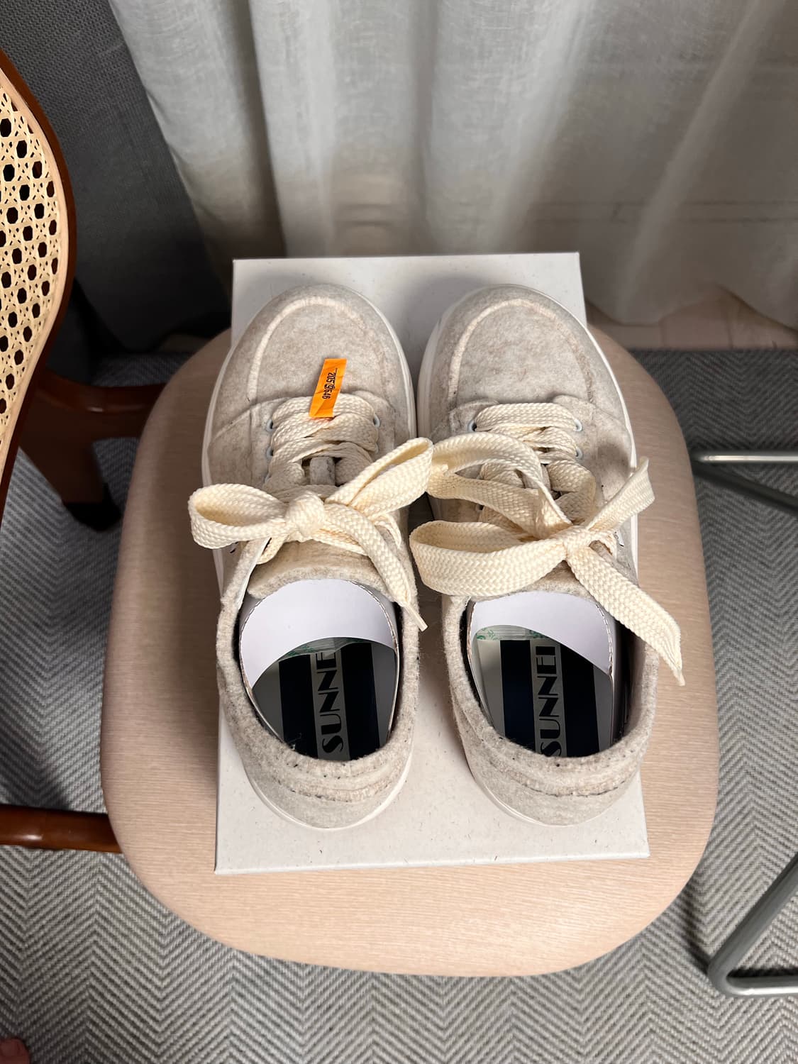 Sunnei 드리미 스니커즈 에크루 펠트 (사이즈 40) 상품이미지4