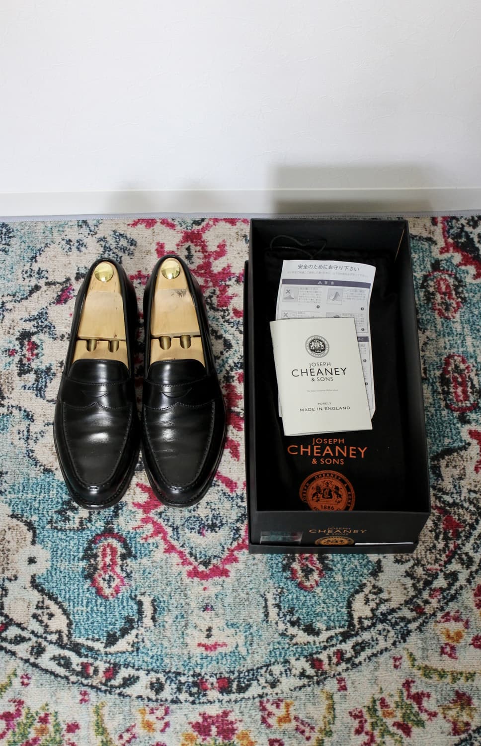 JOSEPH CHEANEY 조셉치니 허드슨 블랙 로퍼 8F 상품이미지1