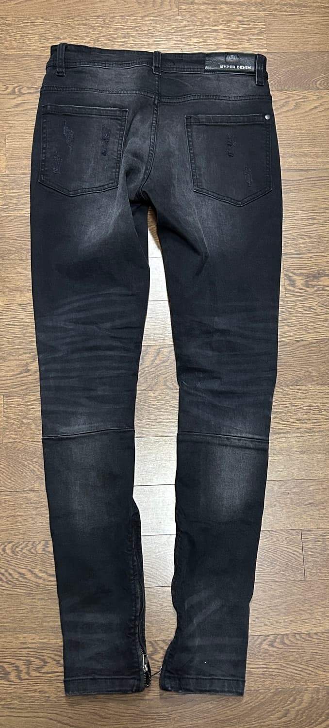 하이퍼데님 블랙 가오 지퍼 진(스키니진) 상품이미지3