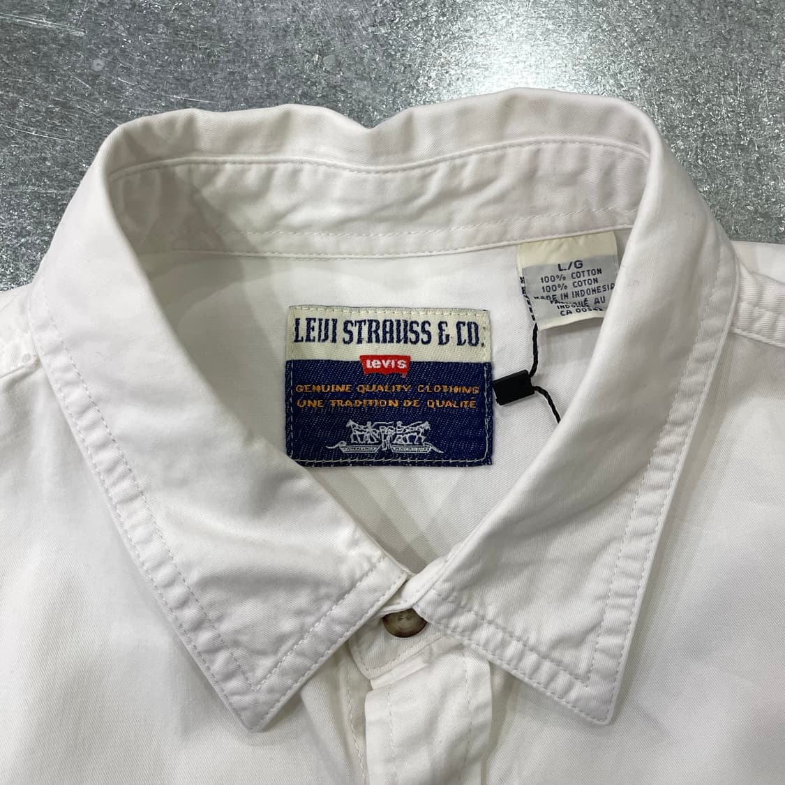 (L) Levi's 리바이스 화이트 셔츠 상품이미지9