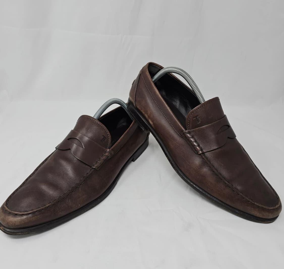 토즈 남성 브라운 가죽 로퍼 9사이즈 상품이미지1